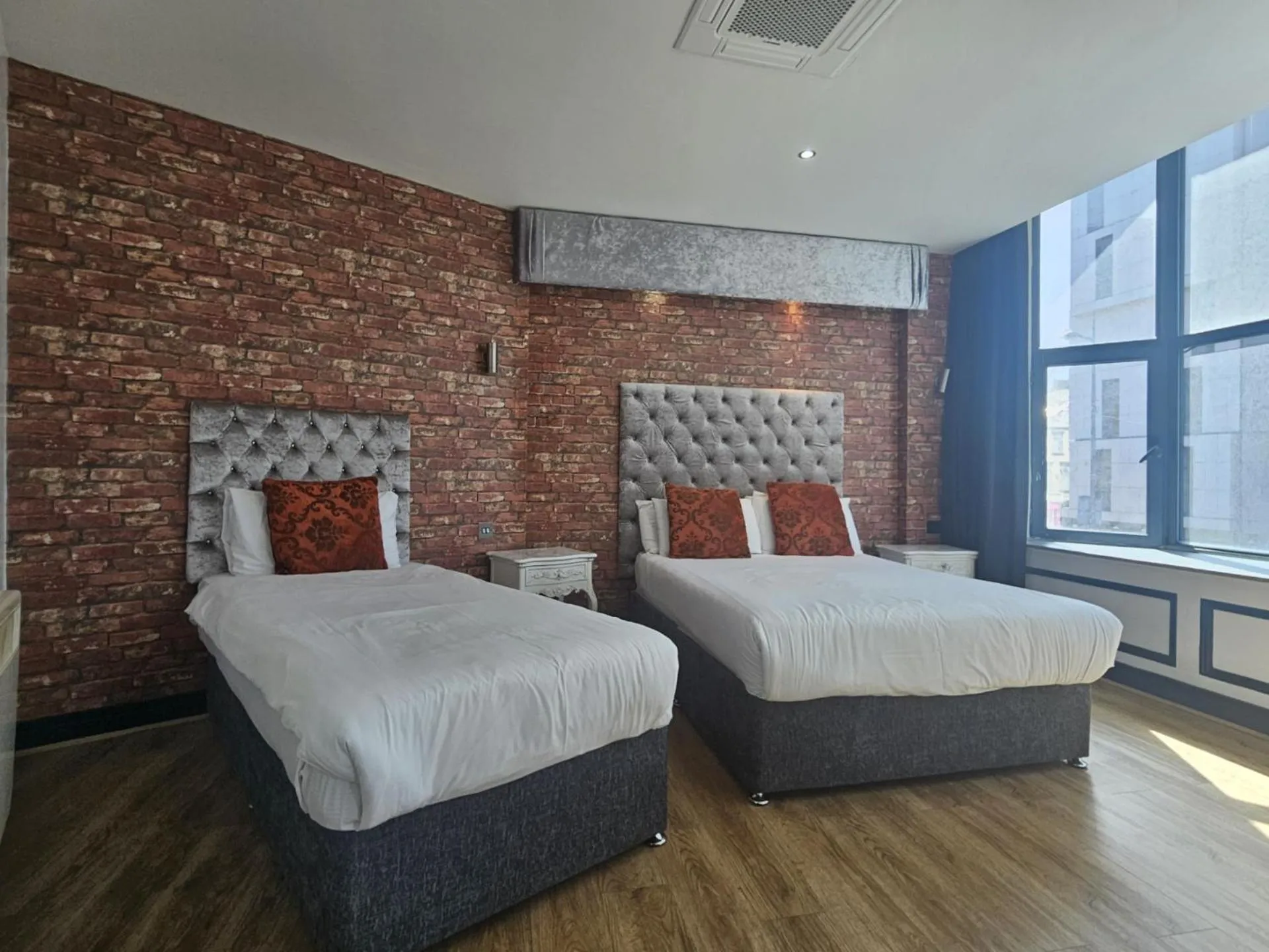 Bed in Print Works Hotel