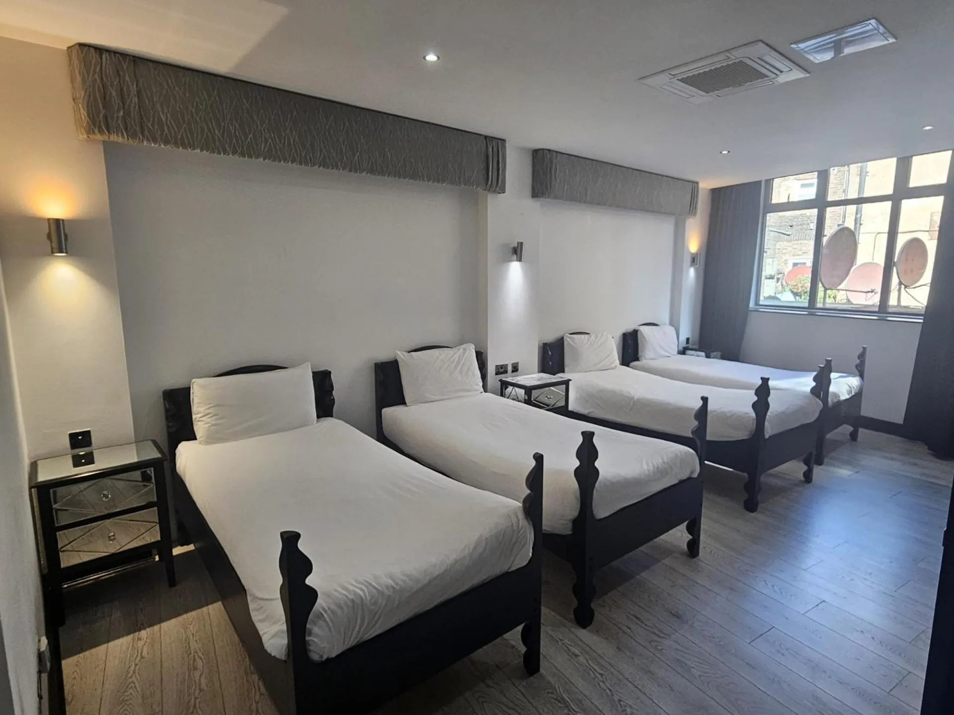 Bed in Print Works Hotel