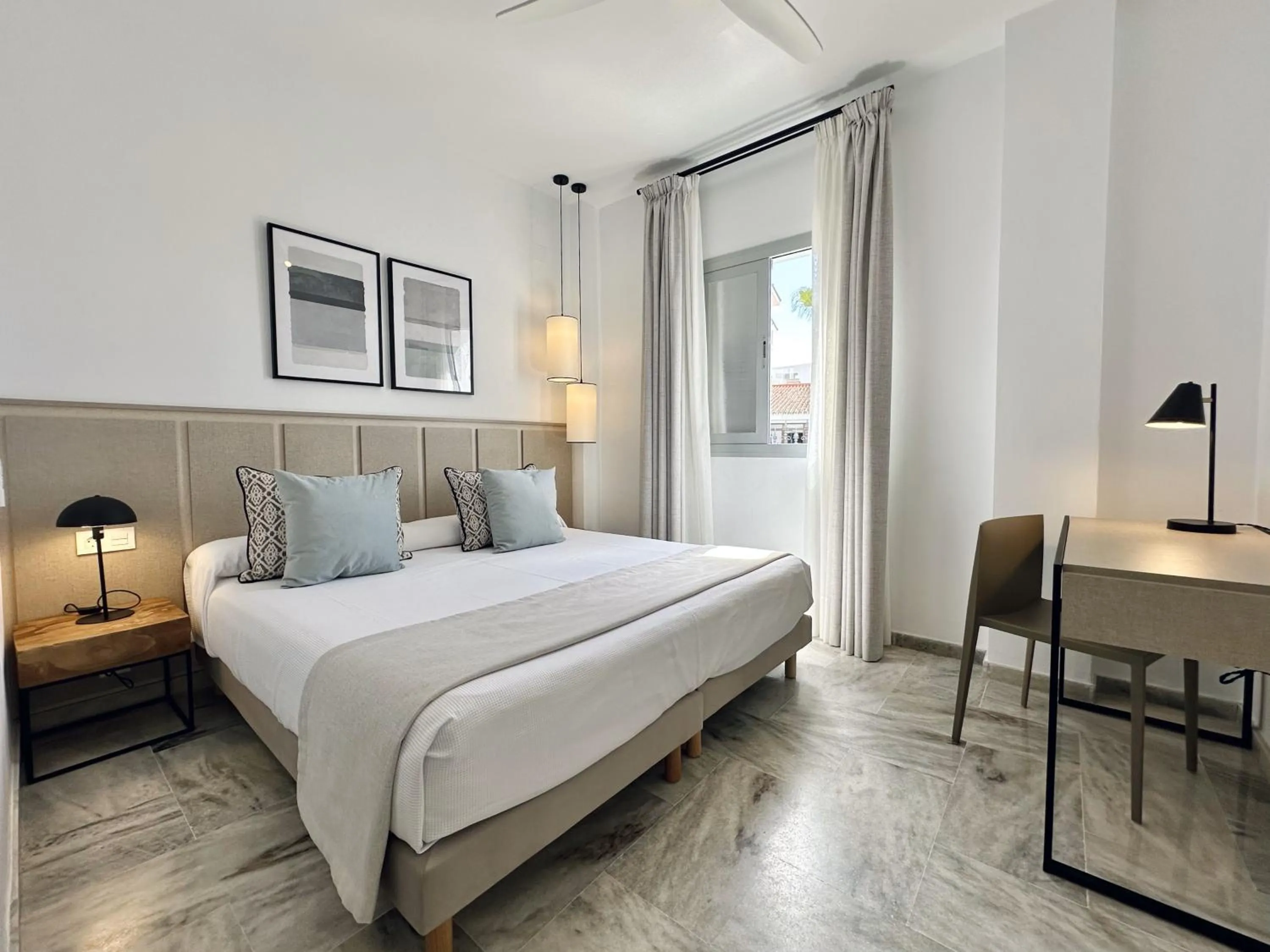 Bed in Hotel Apartamentos Marina Luz