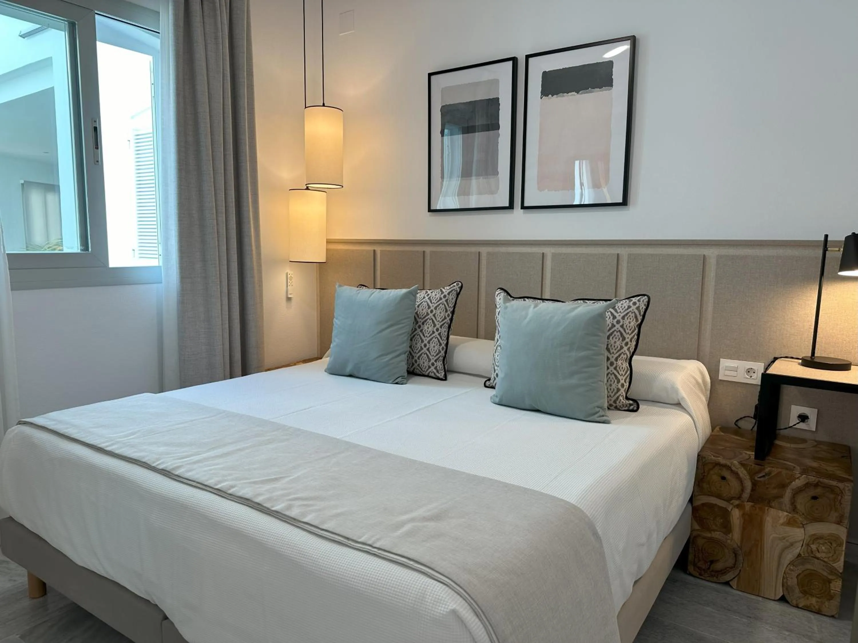 Bed in Hotel Apartamentos Marina Luz