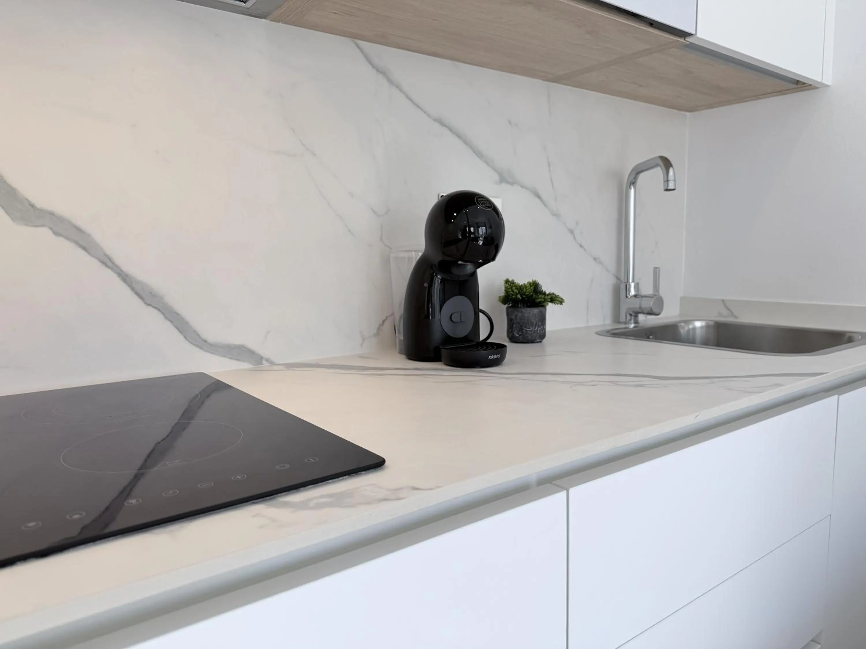 Kitchen or kitchenette in Hotel Apartamentos Marina Luz