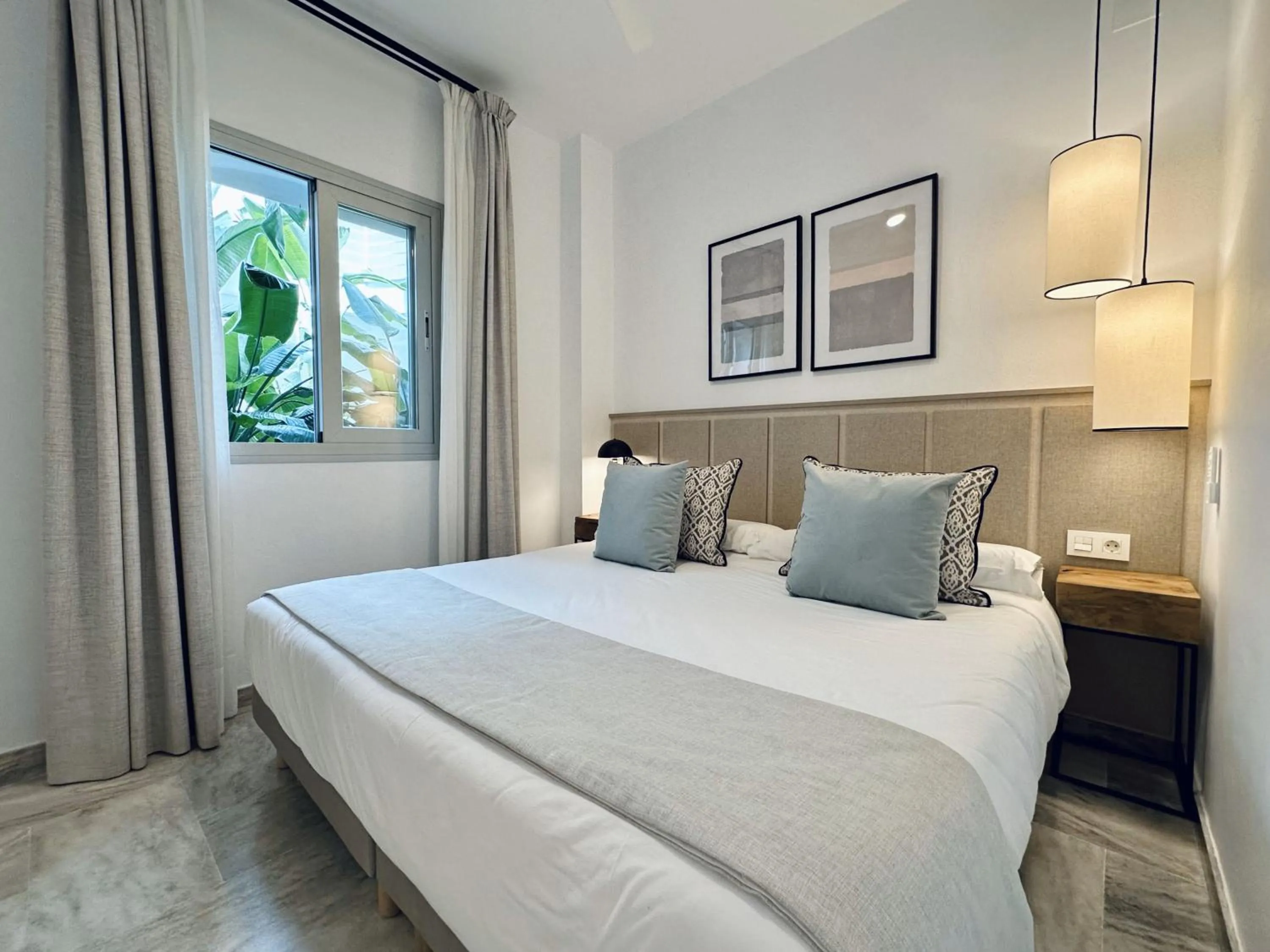 Bed in Hotel Apartamentos Marina Luz