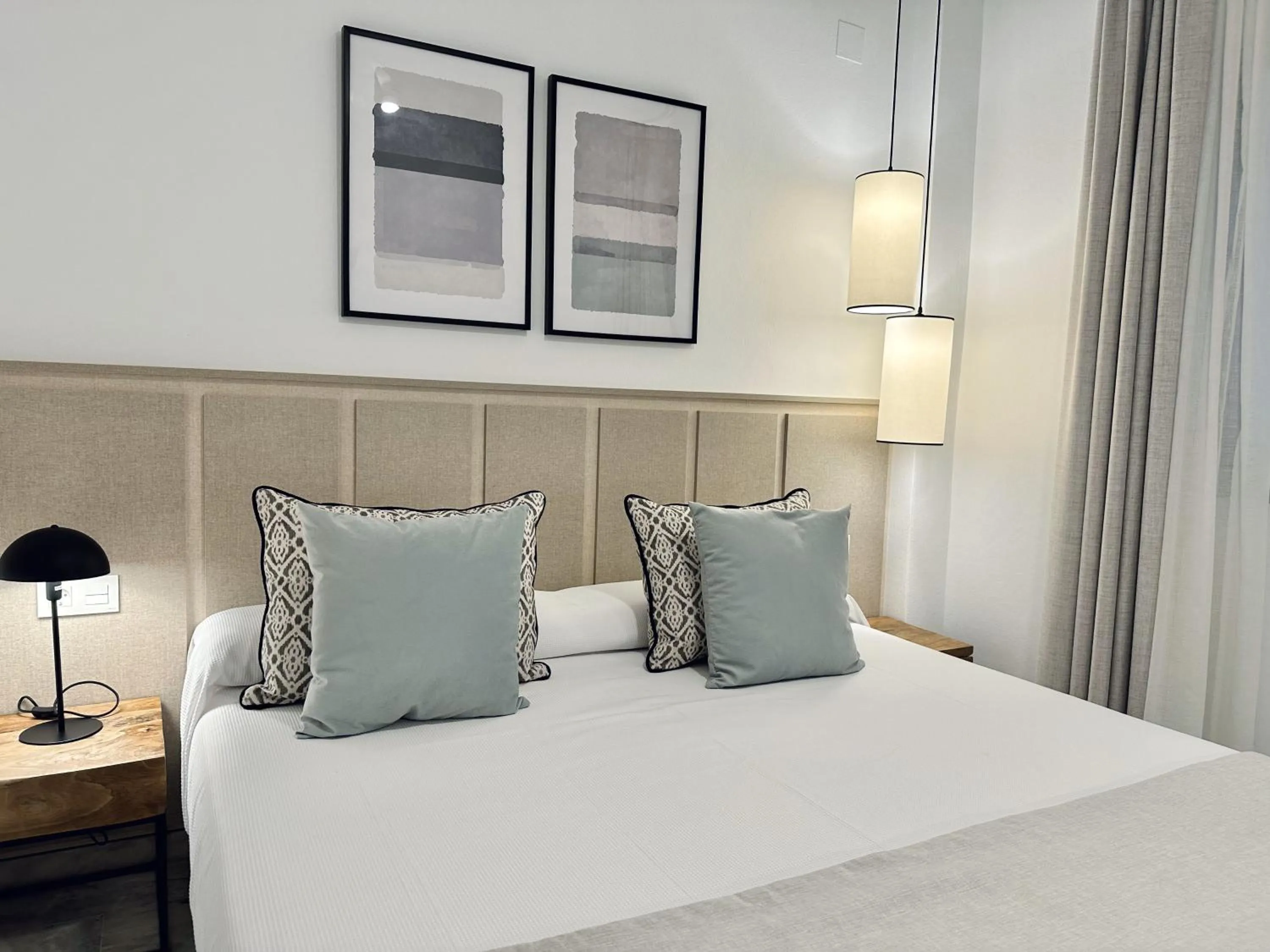 Bed in Hotel Apartamentos Marina Luz