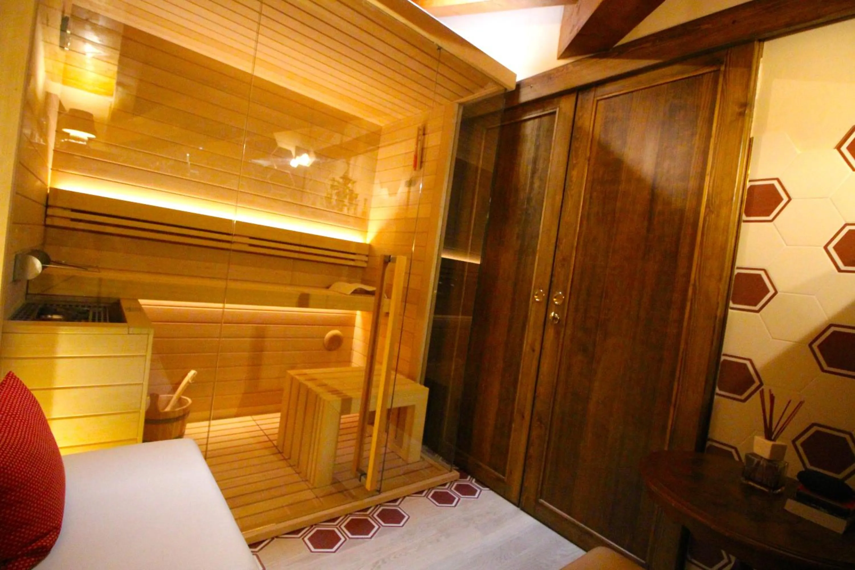 Sauna, Bed in Casa Miramonte