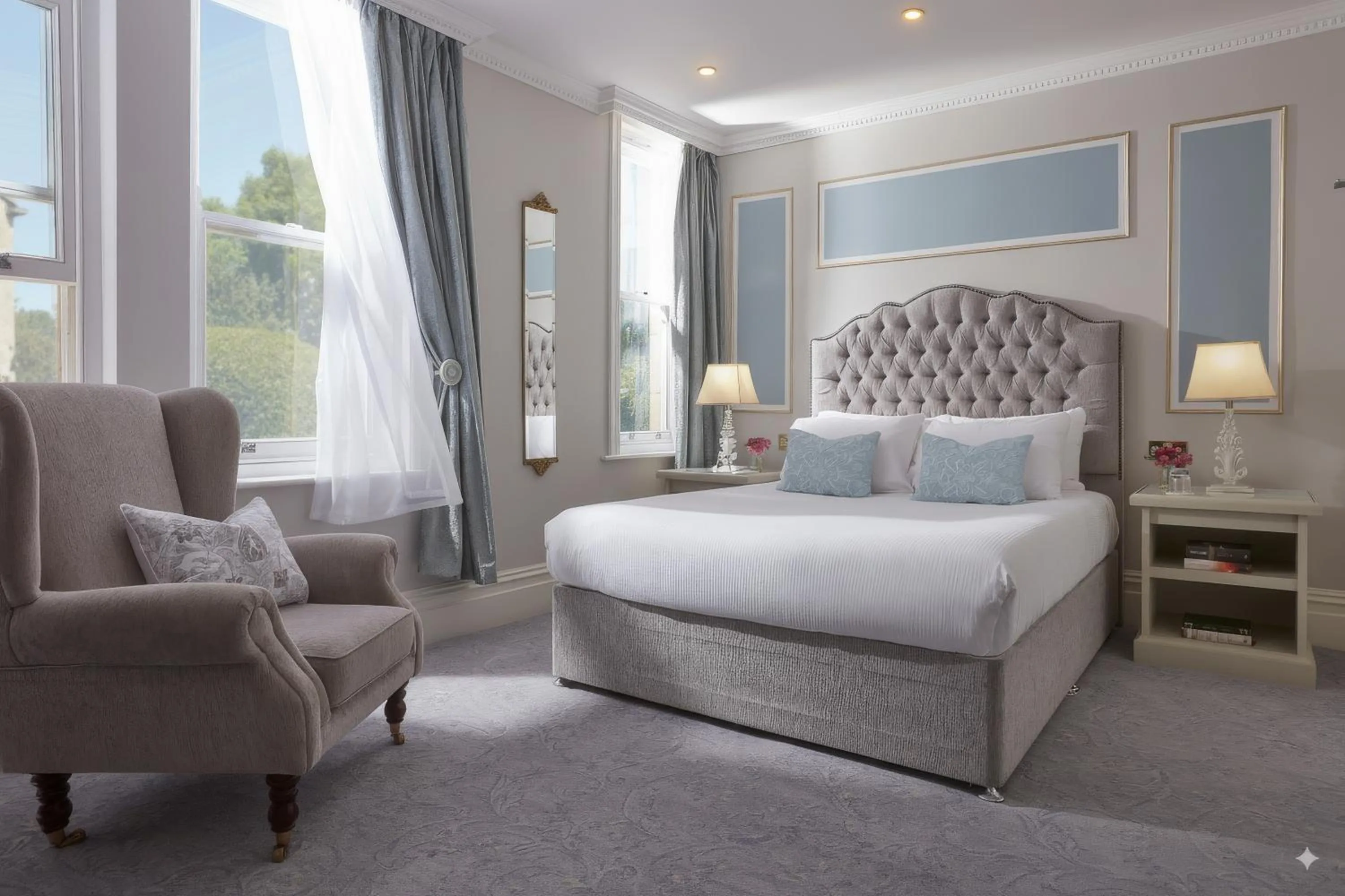 Bed in Bathen House Boutique Hotel