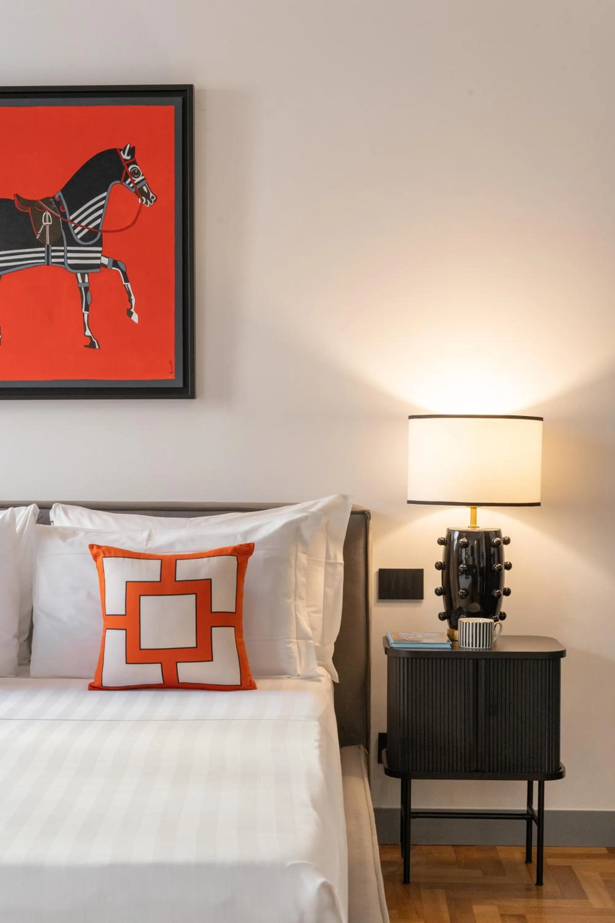 Decorative detail, Bed in Le Mummarelle