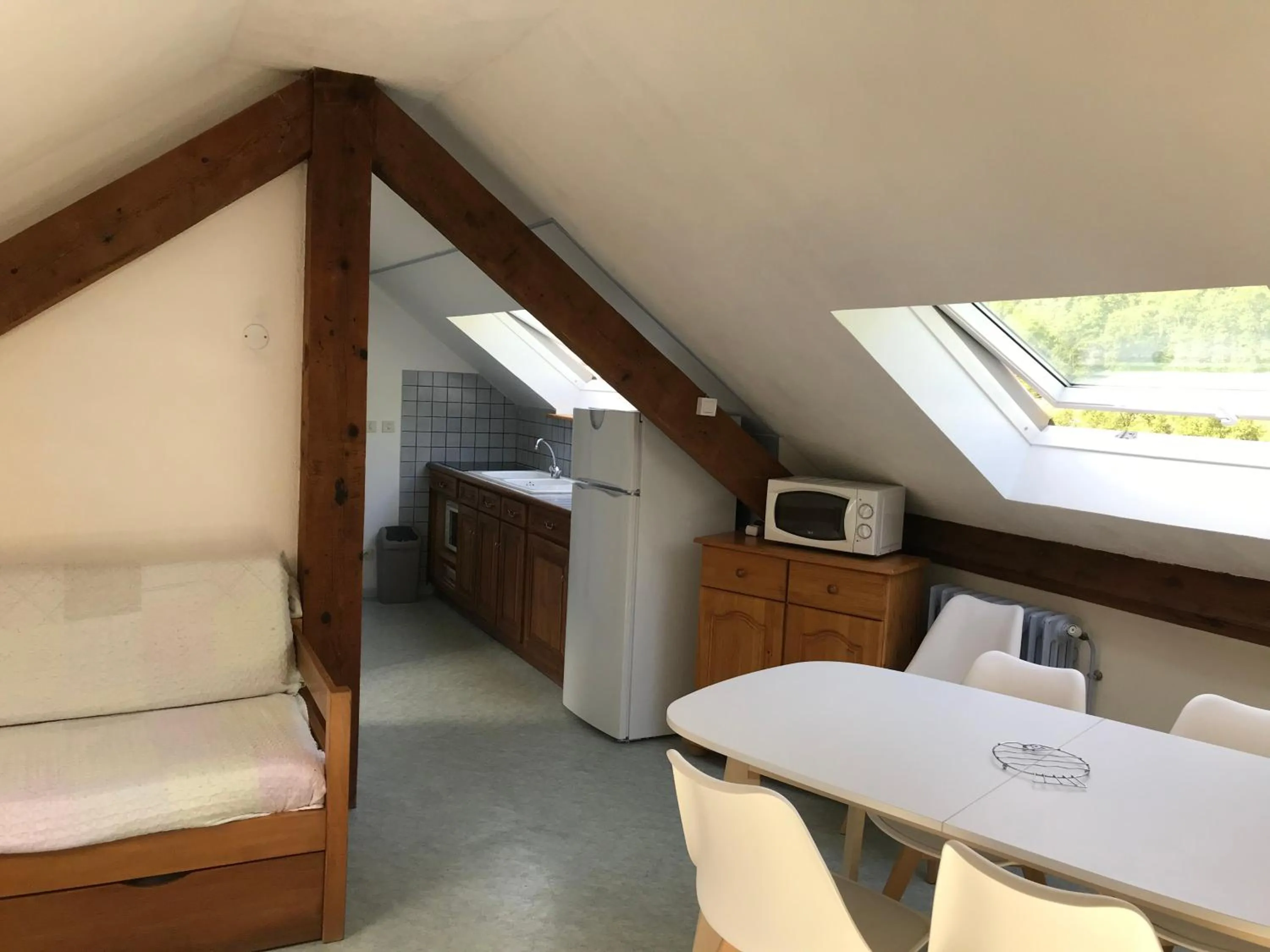 Kitchen or kitchenette in Appart Le Chili- Quartier thermal- Parc remarquable - Linge fourni