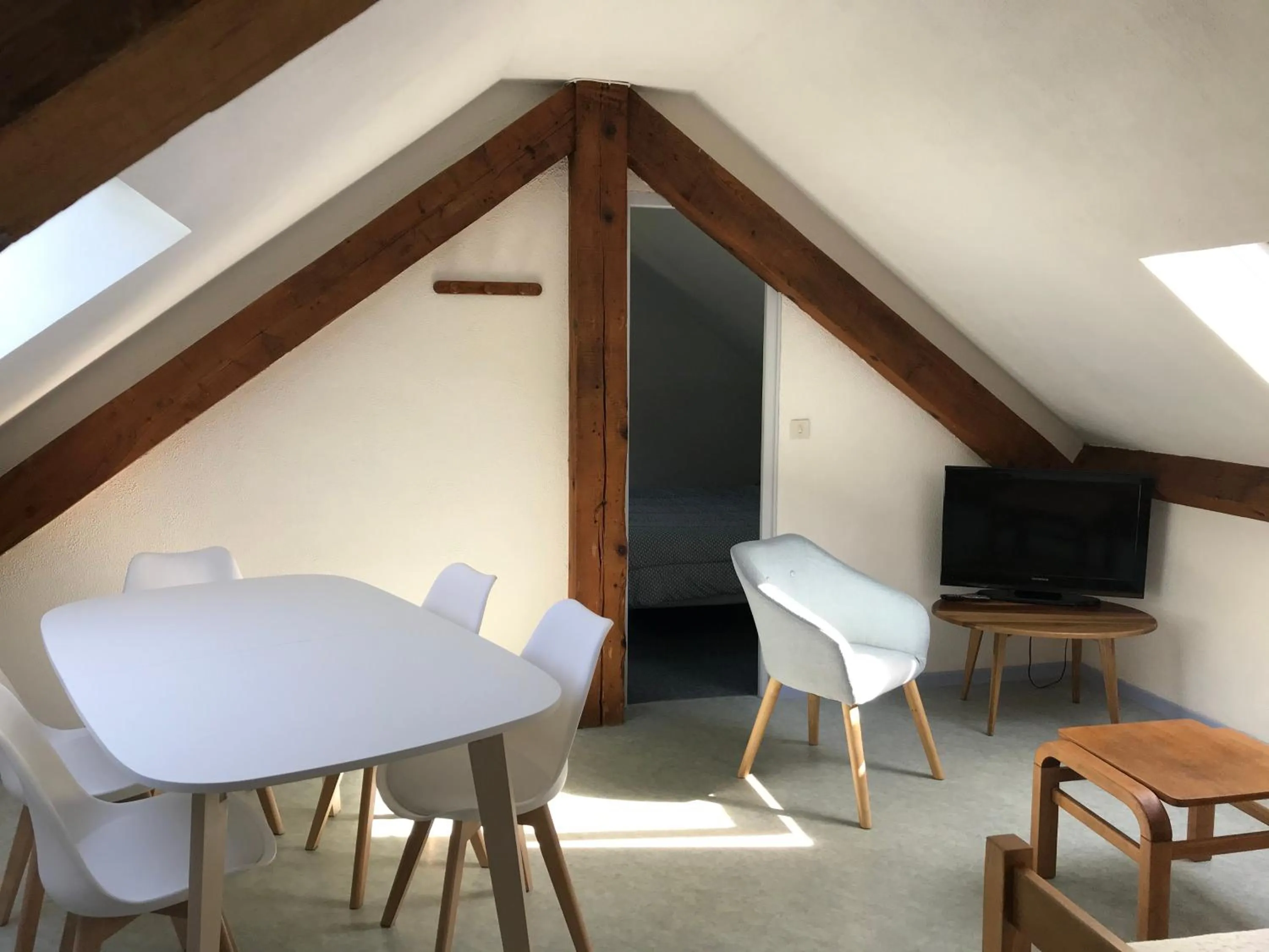 Living room in Appart Le Chili- Quartier thermal- Parc remarquable - Linge fourni