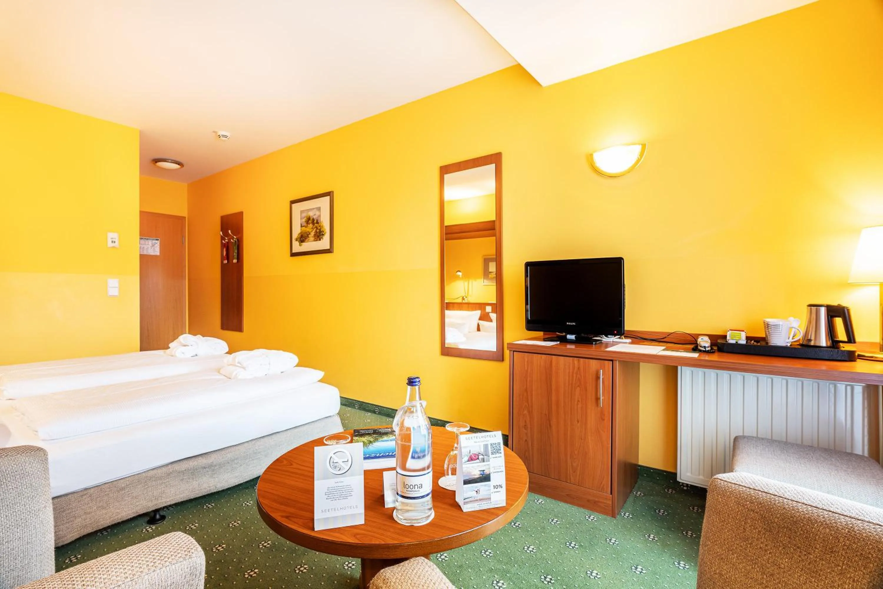 Photo of the whole room, Bed in SEETELHOTEL Nautic Usedom Hotel & Spa das Hotel für Wellness & Genuss auf Usedom