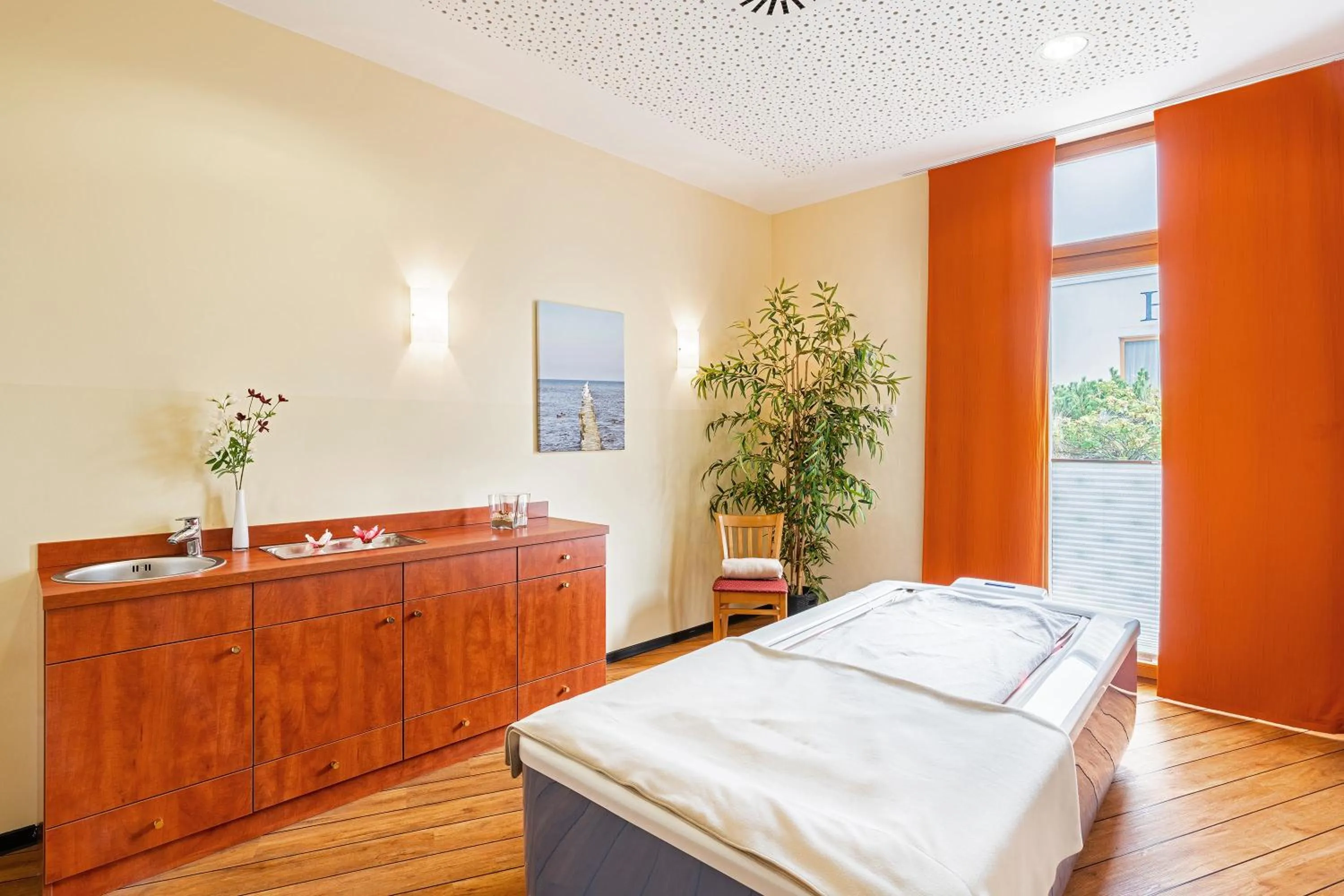 Spa and wellness centre/facilities, Bed in SEETELHOTEL Nautic Usedom Hotel & Spa das Hotel für Wellness & Genuss auf Usedom