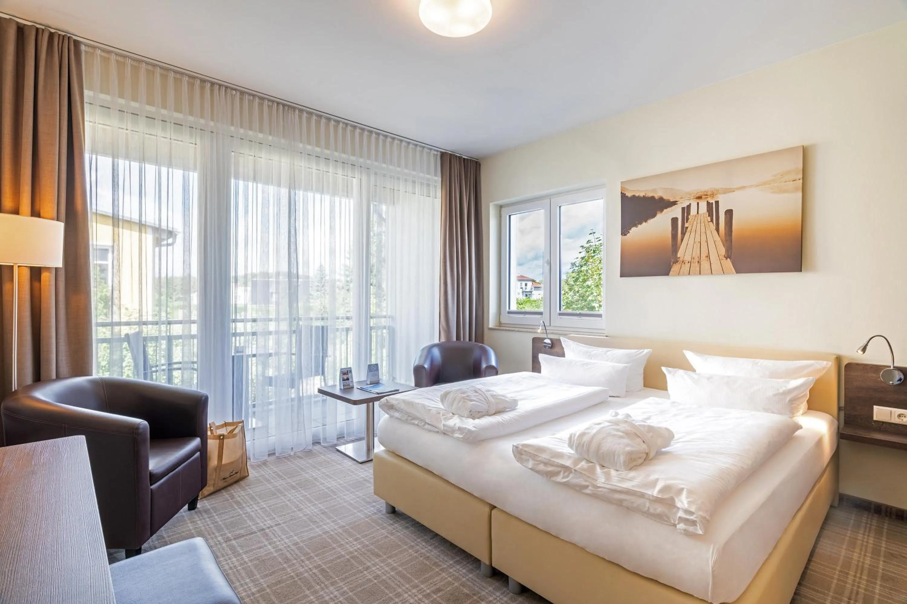 Photo of the whole room, Bed in SEETELHOTEL Nautic Usedom Hotel & Spa das Hotel für Wellness & Genuss auf Usedom