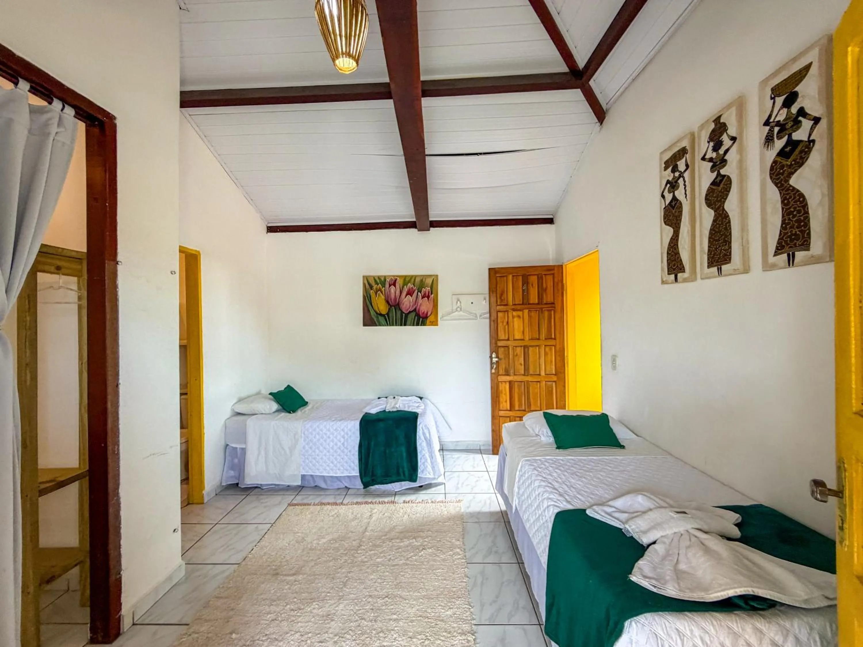 Bed in Pousada João Maria