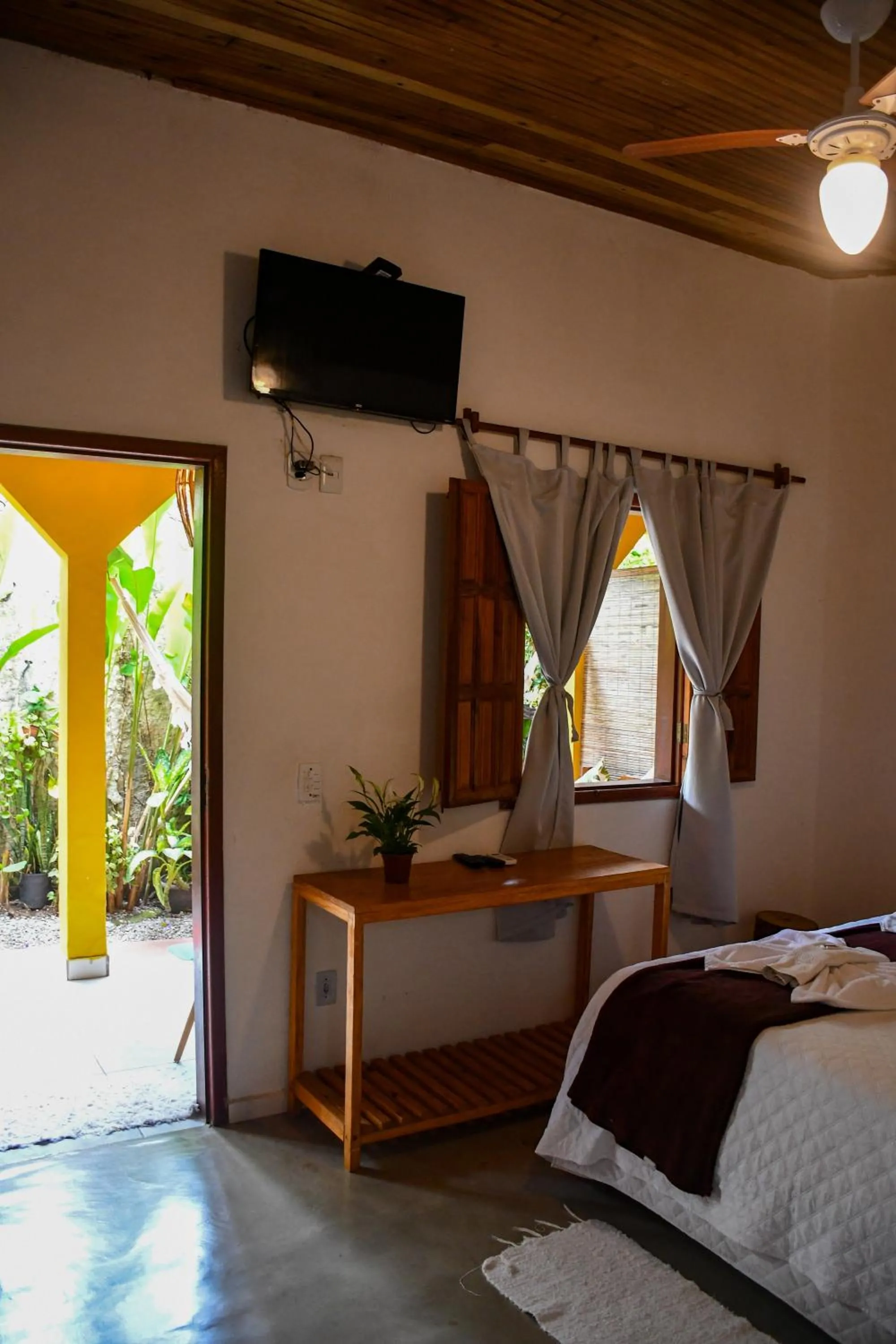 TV and multimedia, Bed in Pousada João Maria