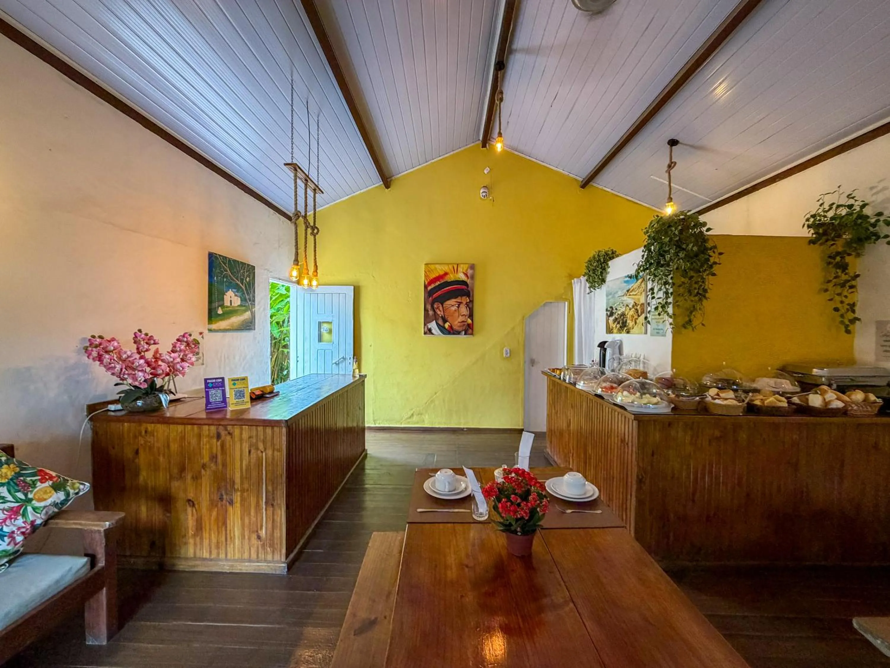 Seating area in Pousada João Maria