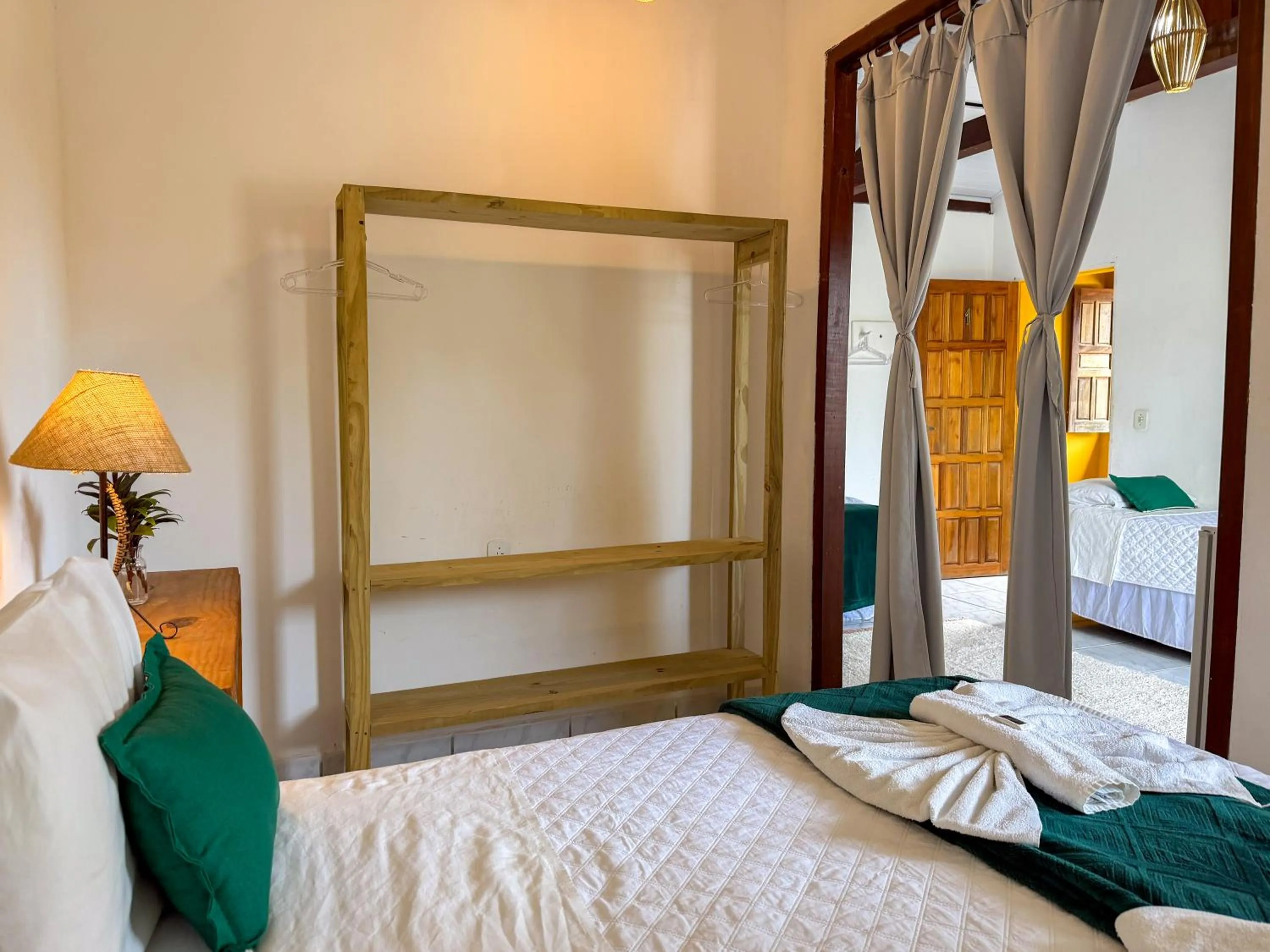 Bed in Pousada João Maria
