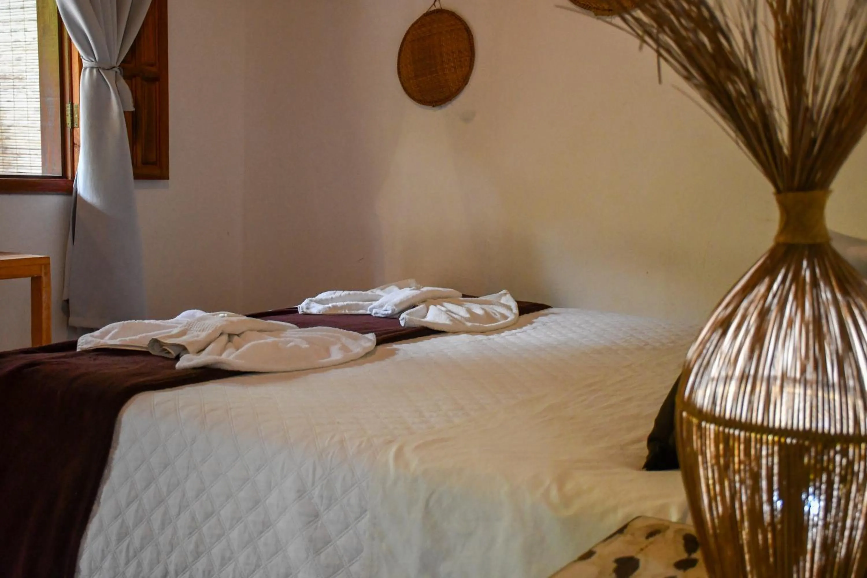 Bed in Pousada João Maria