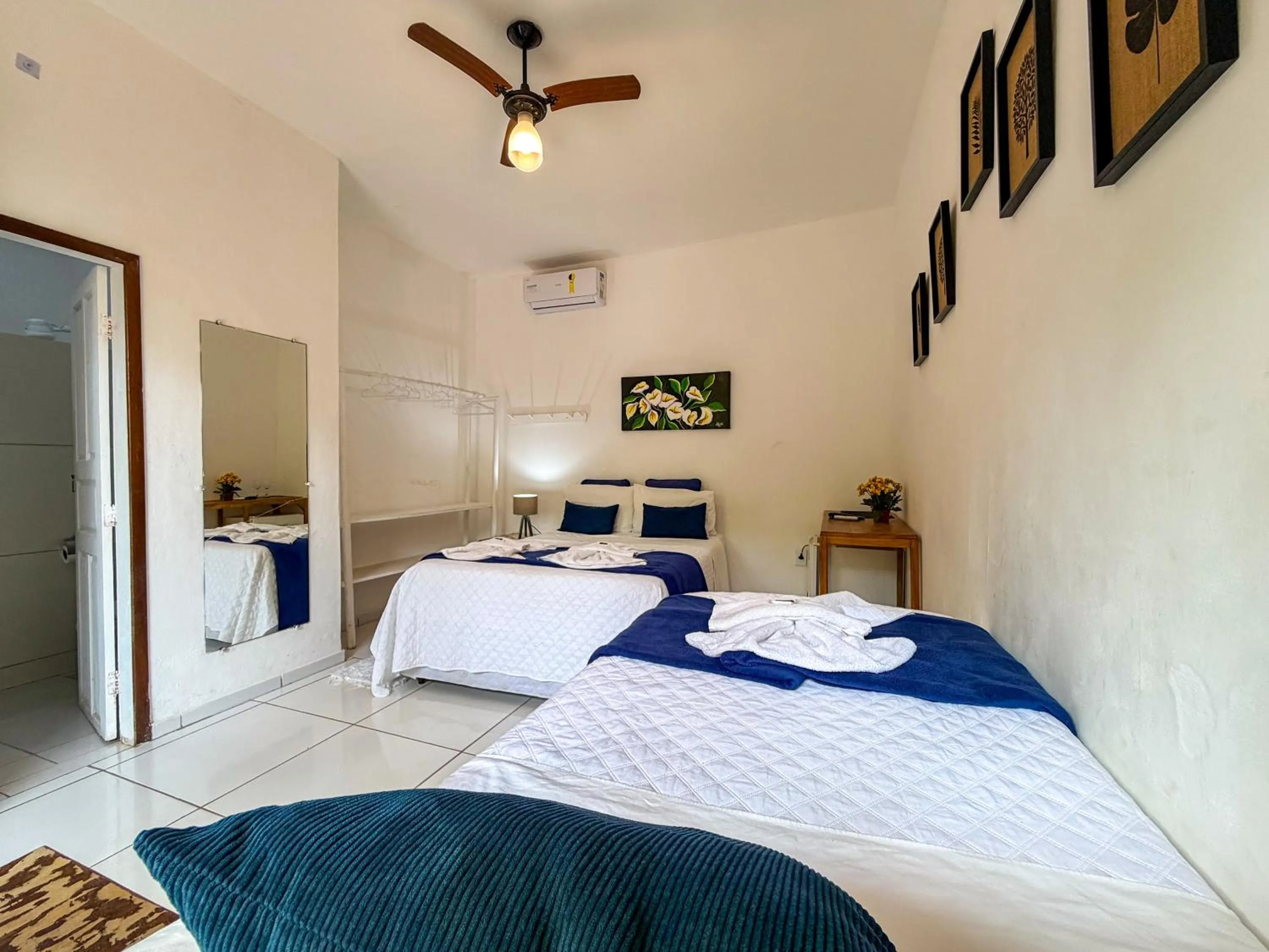 Bed in Pousada João Maria