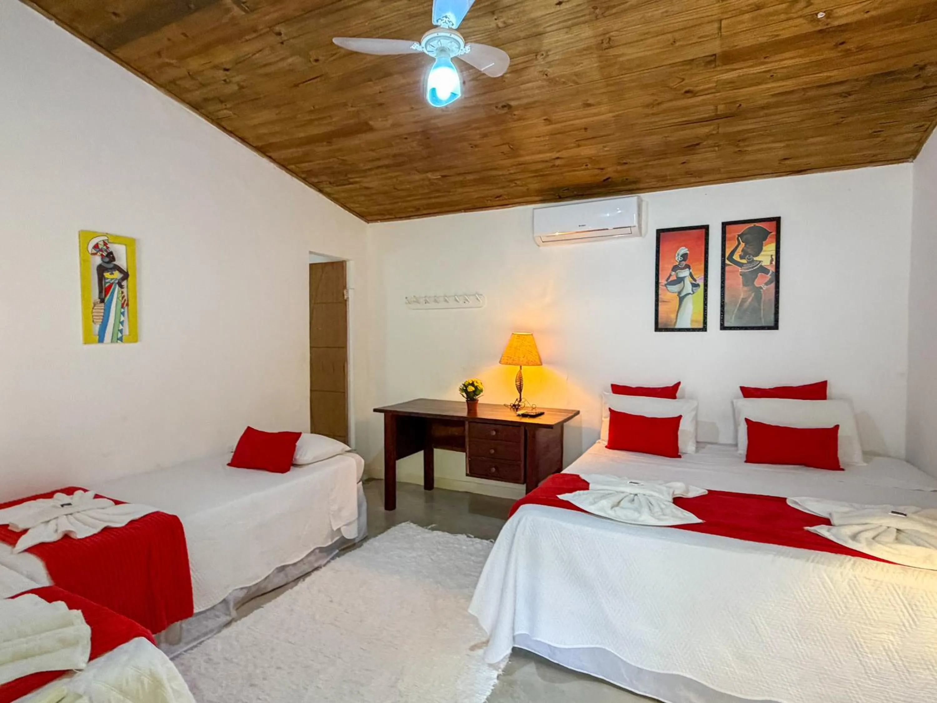 Bed in Pousada João Maria