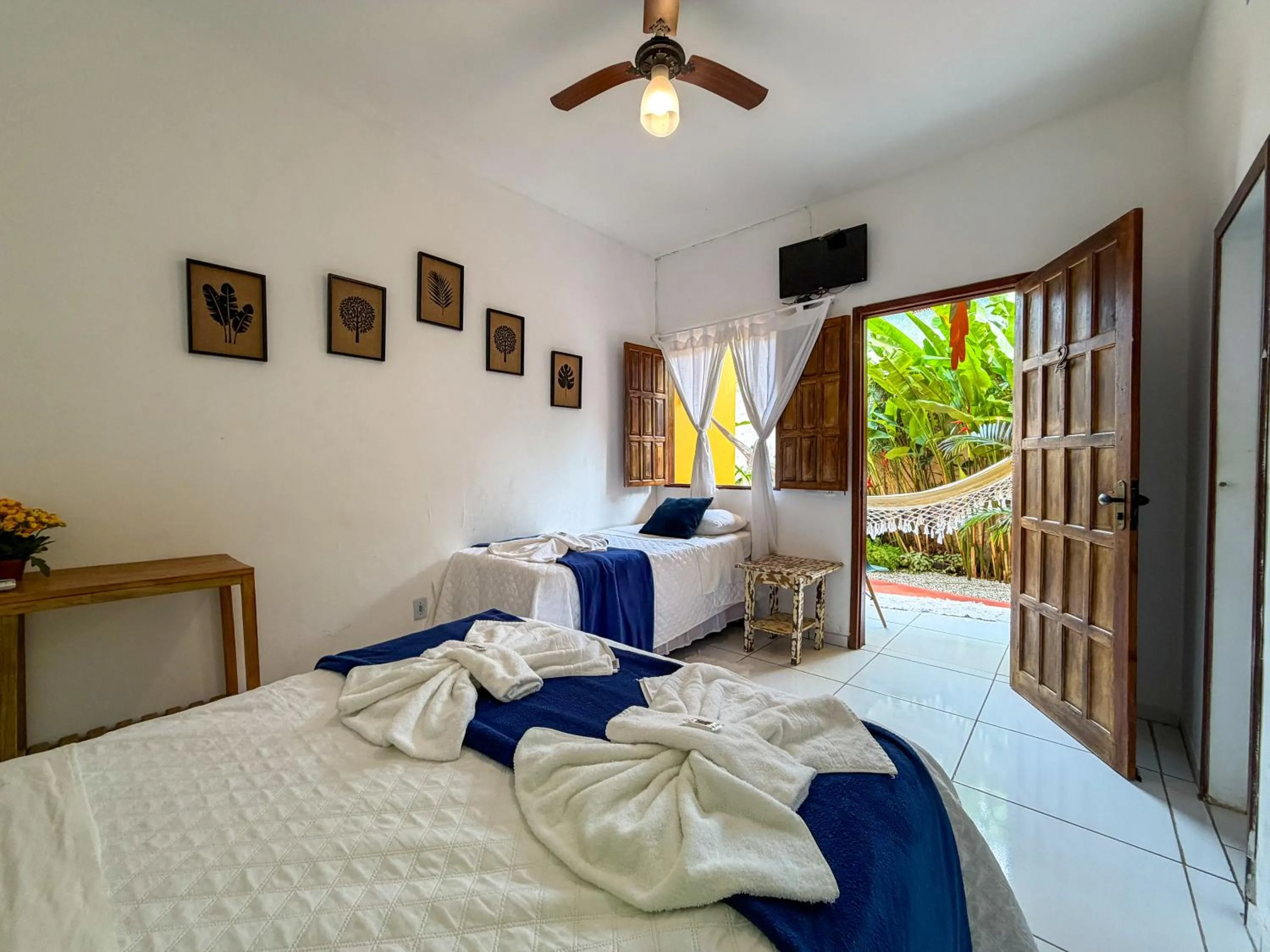 Bed in Pousada João Maria