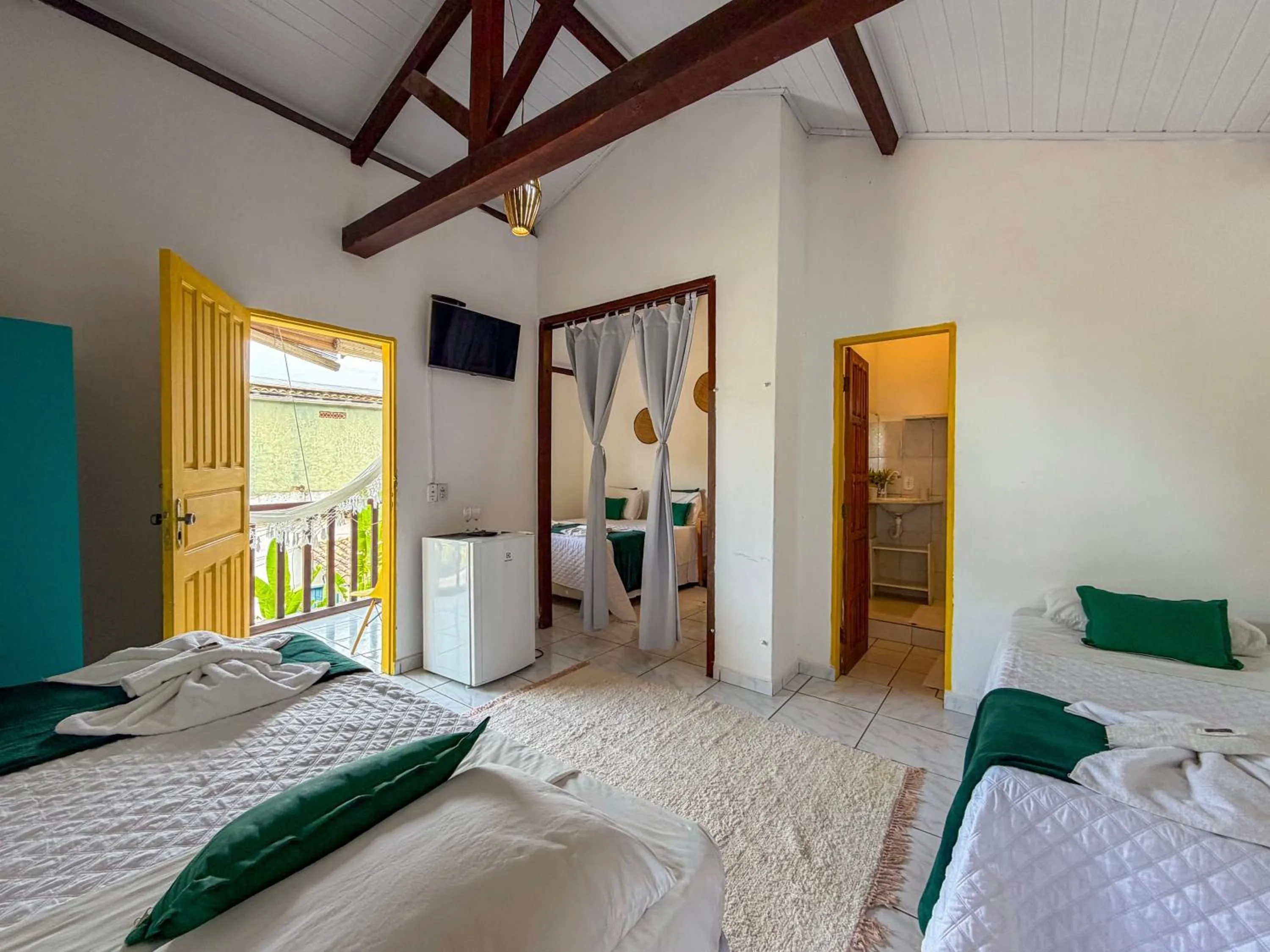 Bed in Pousada João Maria