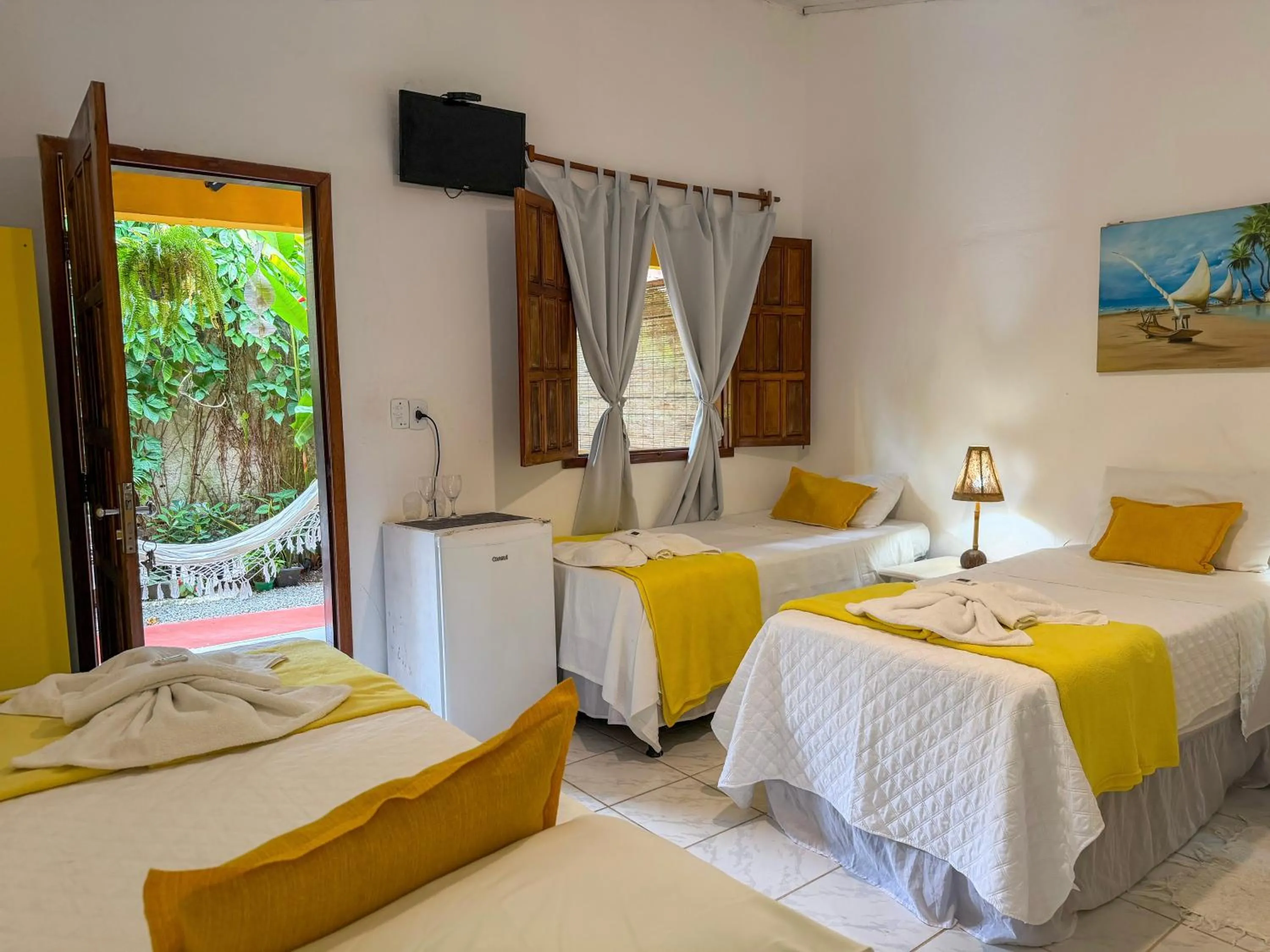 Bed in Pousada João Maria