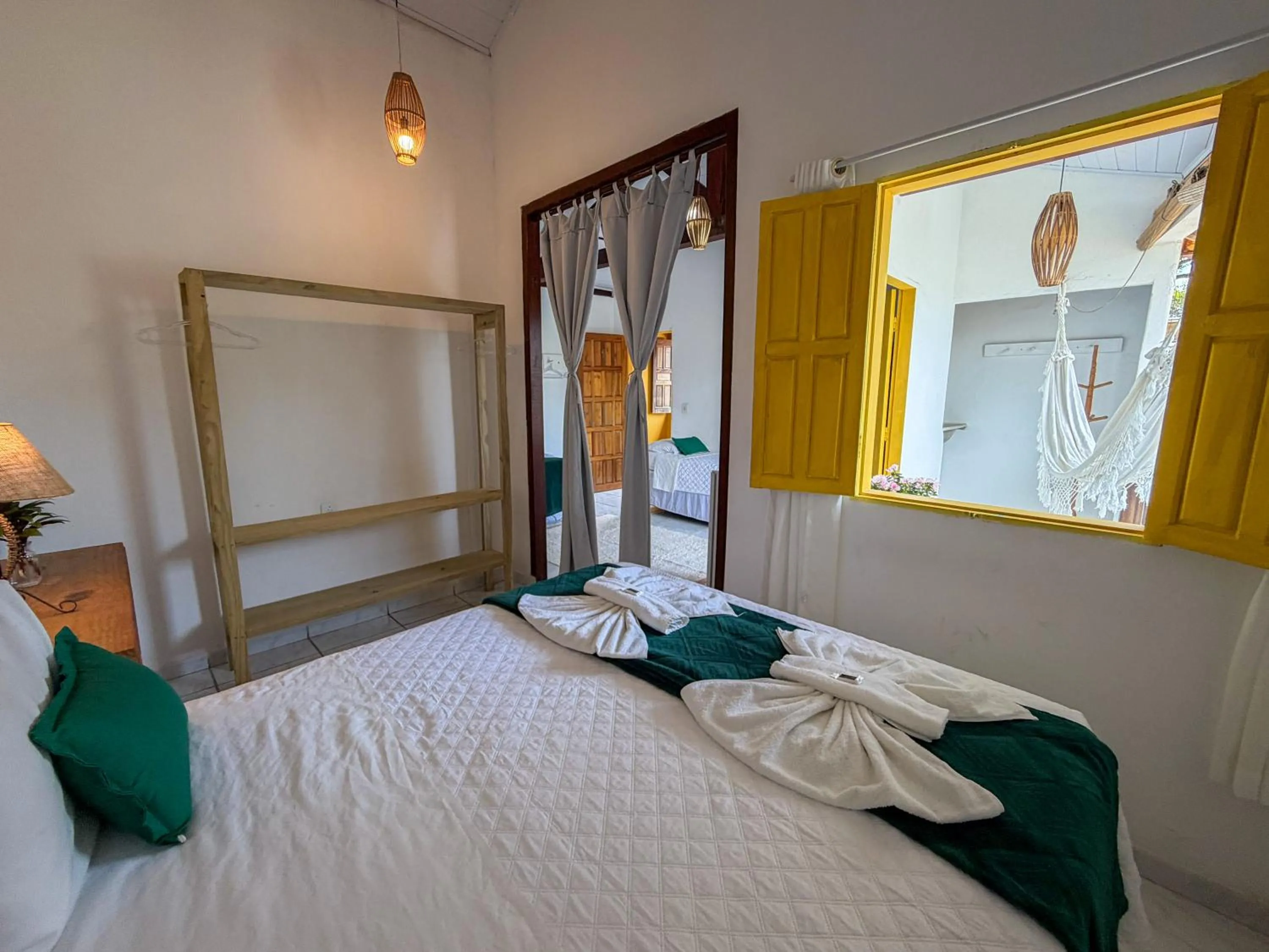 Bed in Pousada João Maria
