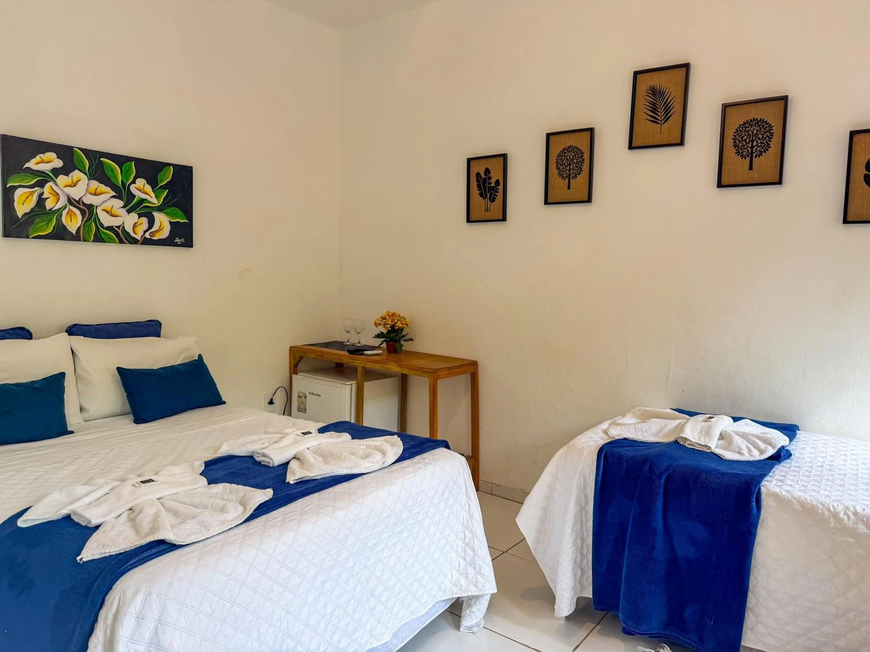 Bed in Pousada João Maria