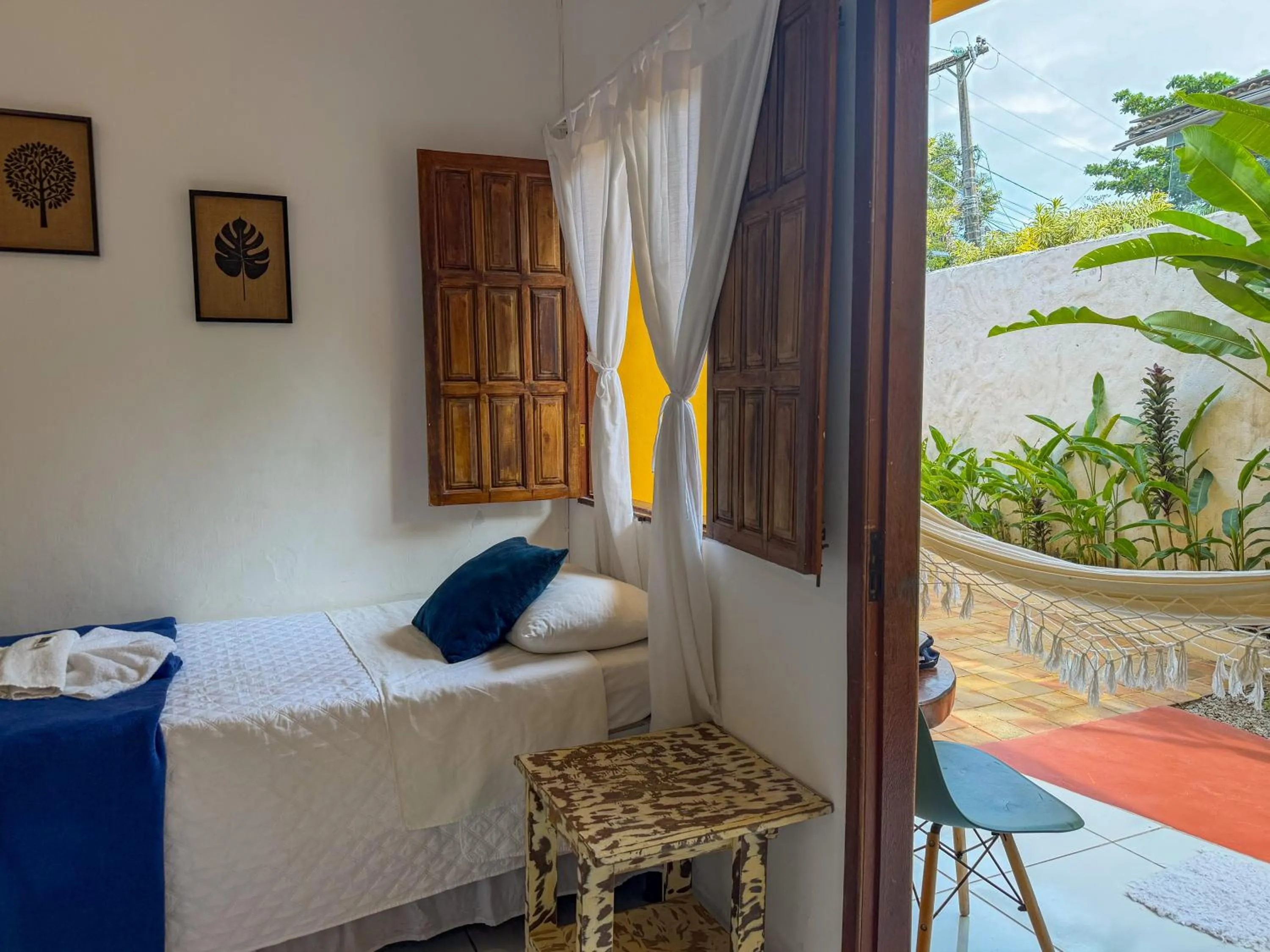 Bed in Pousada João Maria