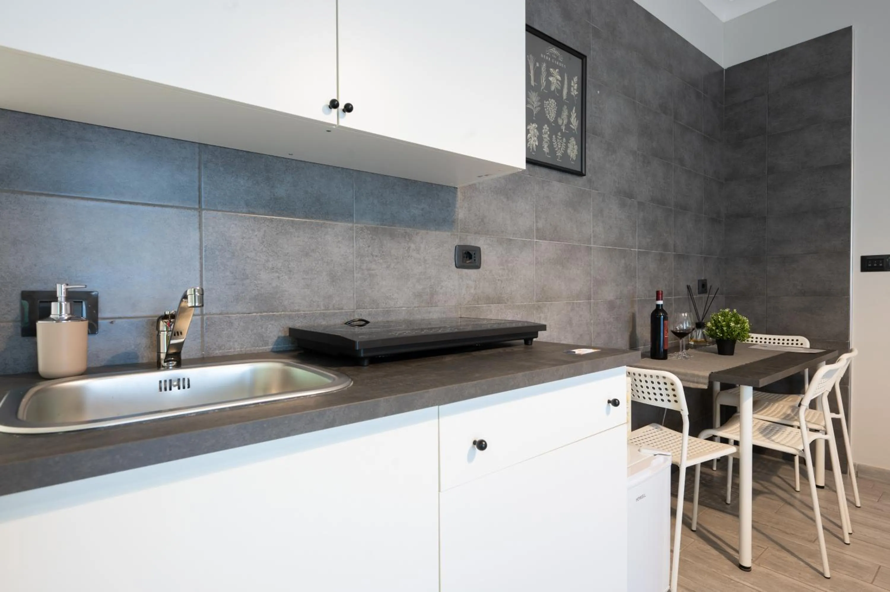 Kitchen or kitchenette in B&B del Sole