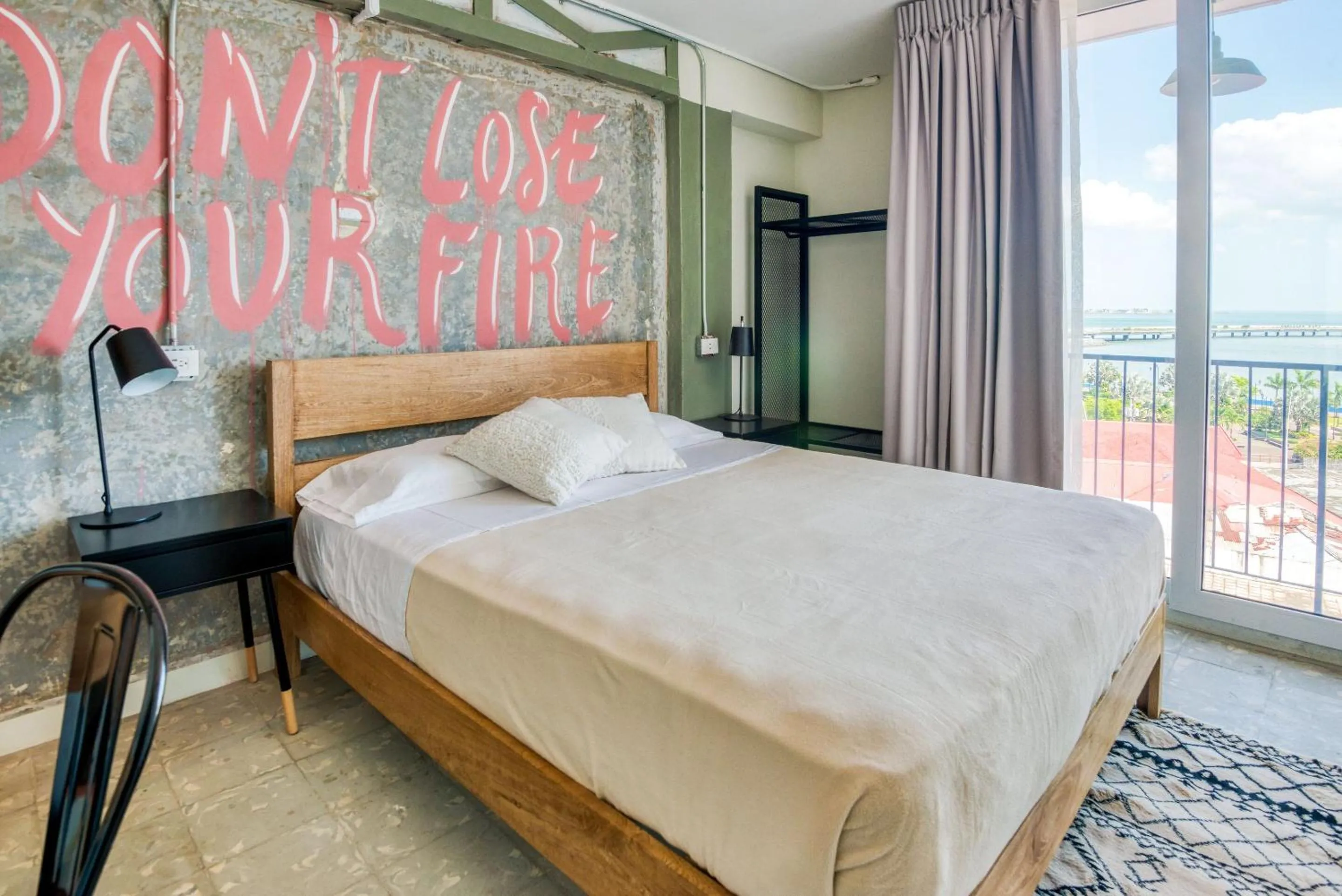 Bed in Selina Casco Viejo Panama City