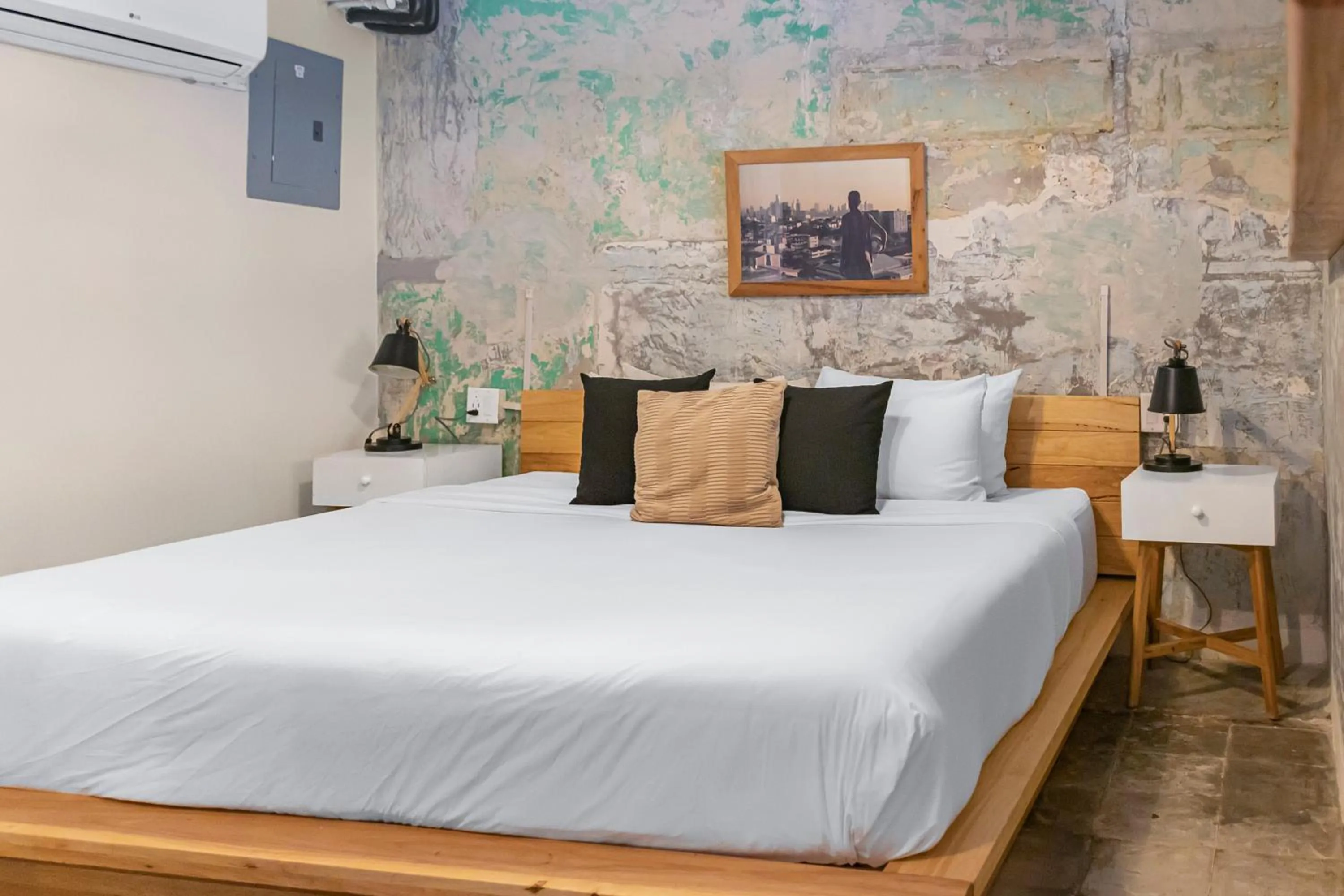 Bed in Selina Casco Viejo Panama City
