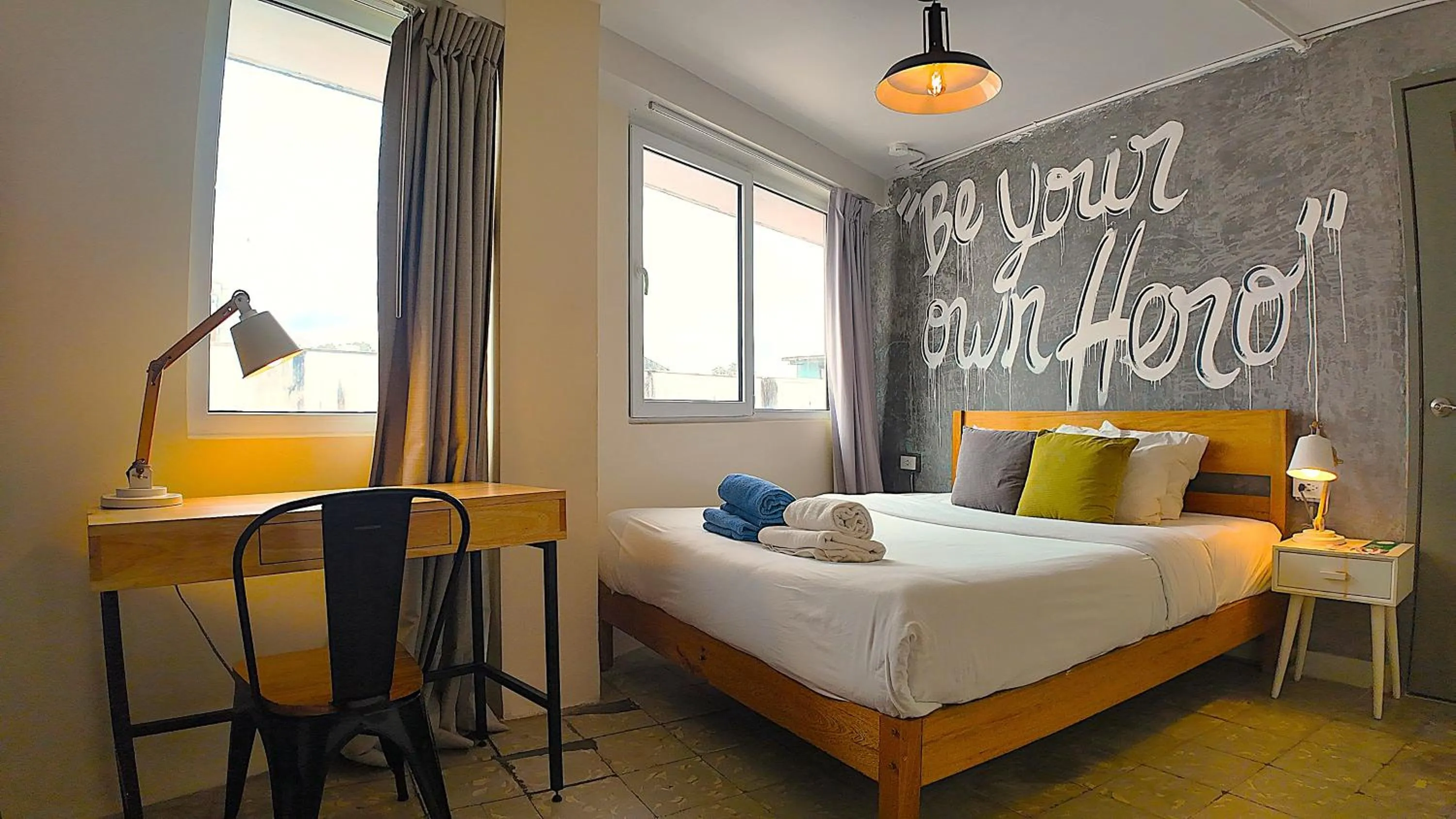 Photo of the whole room, Bed in Selina Casco Viejo Panama City