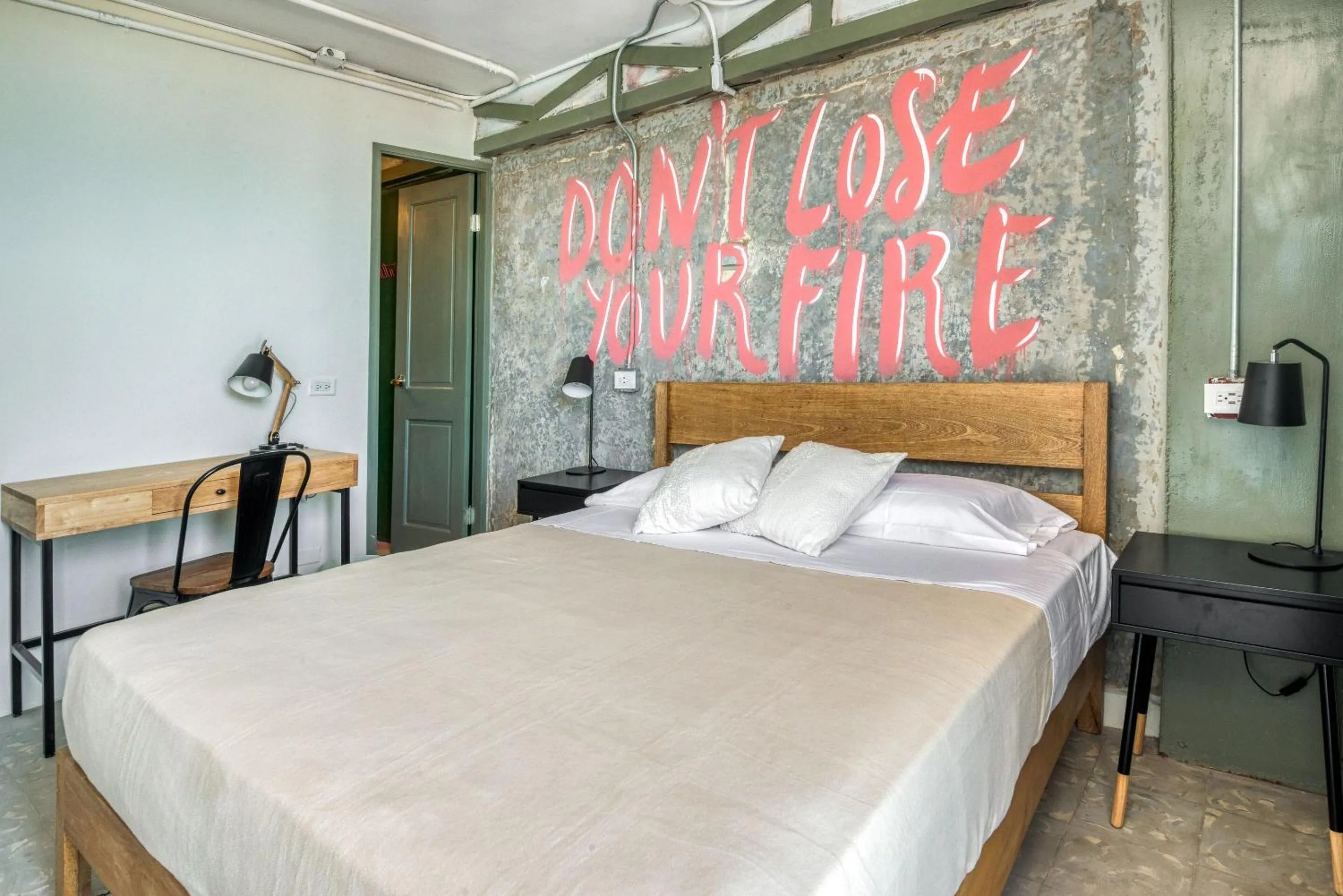 Bed in Selina Casco Viejo Panama City