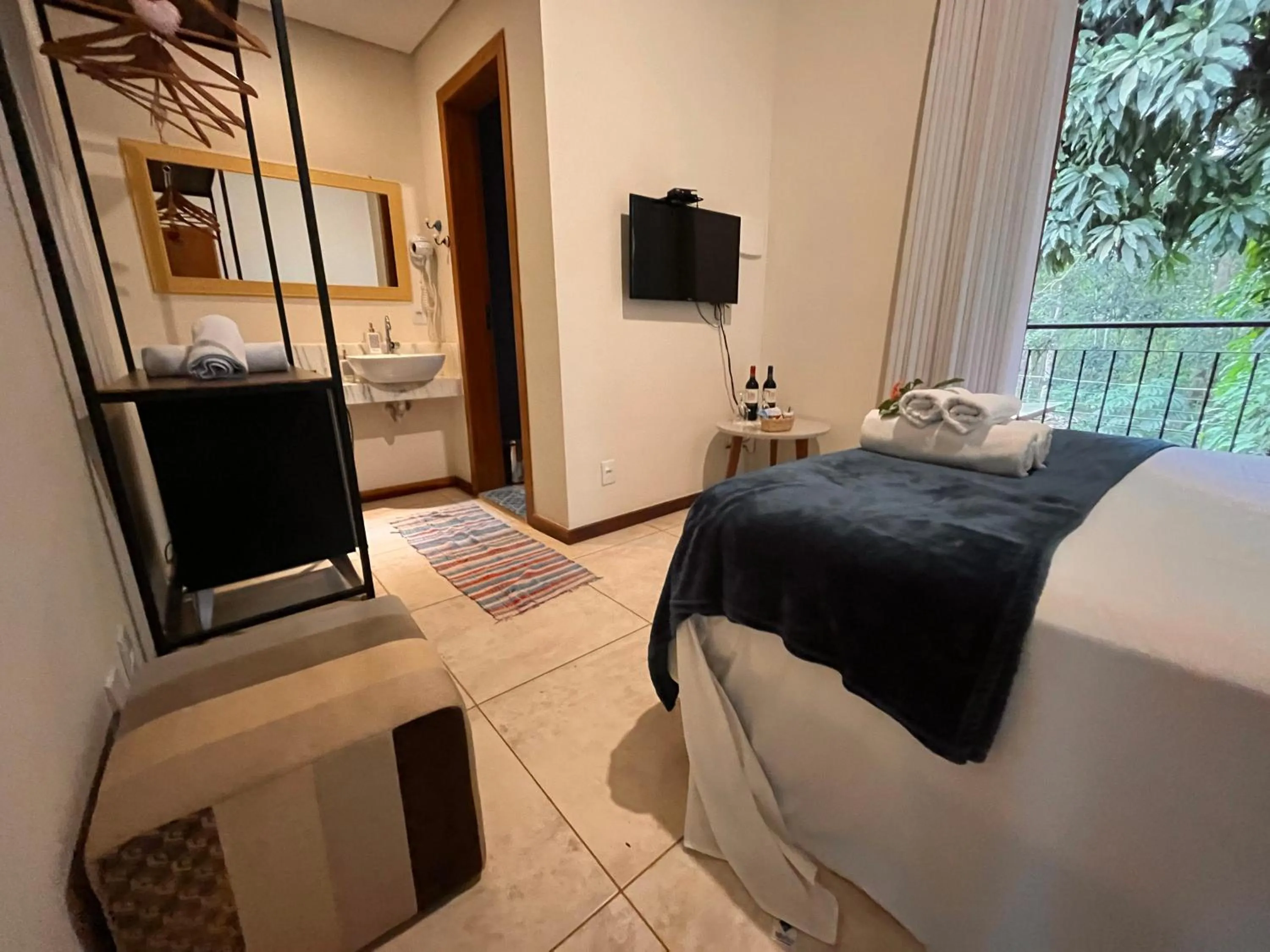 Bedroom, Bed in Villa Rica Pousada