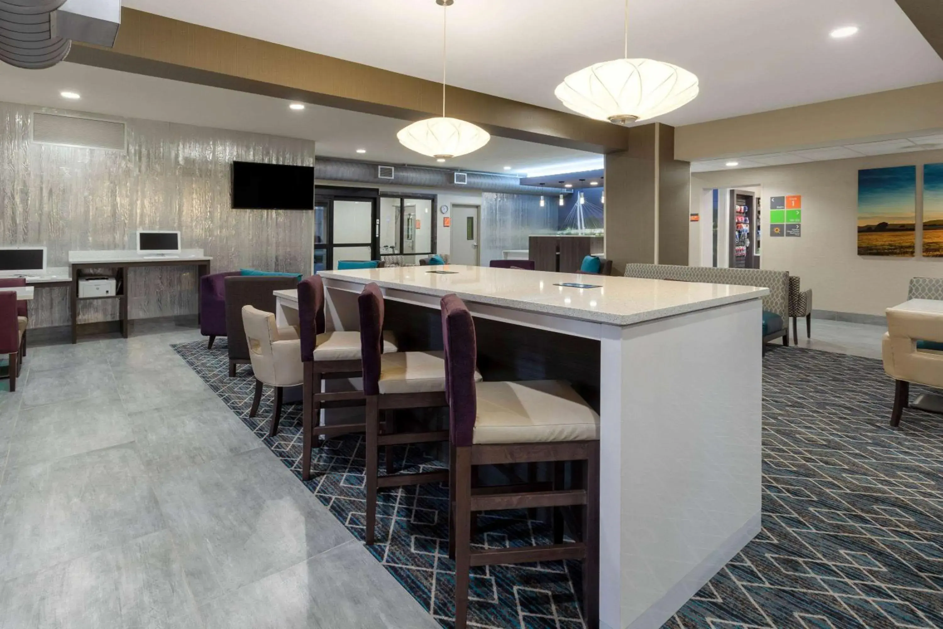 Lobby or reception in La Quinta by Wyndham Wichita Airport Lobby or reception in La Quinta by Wyndham Wichita Airport