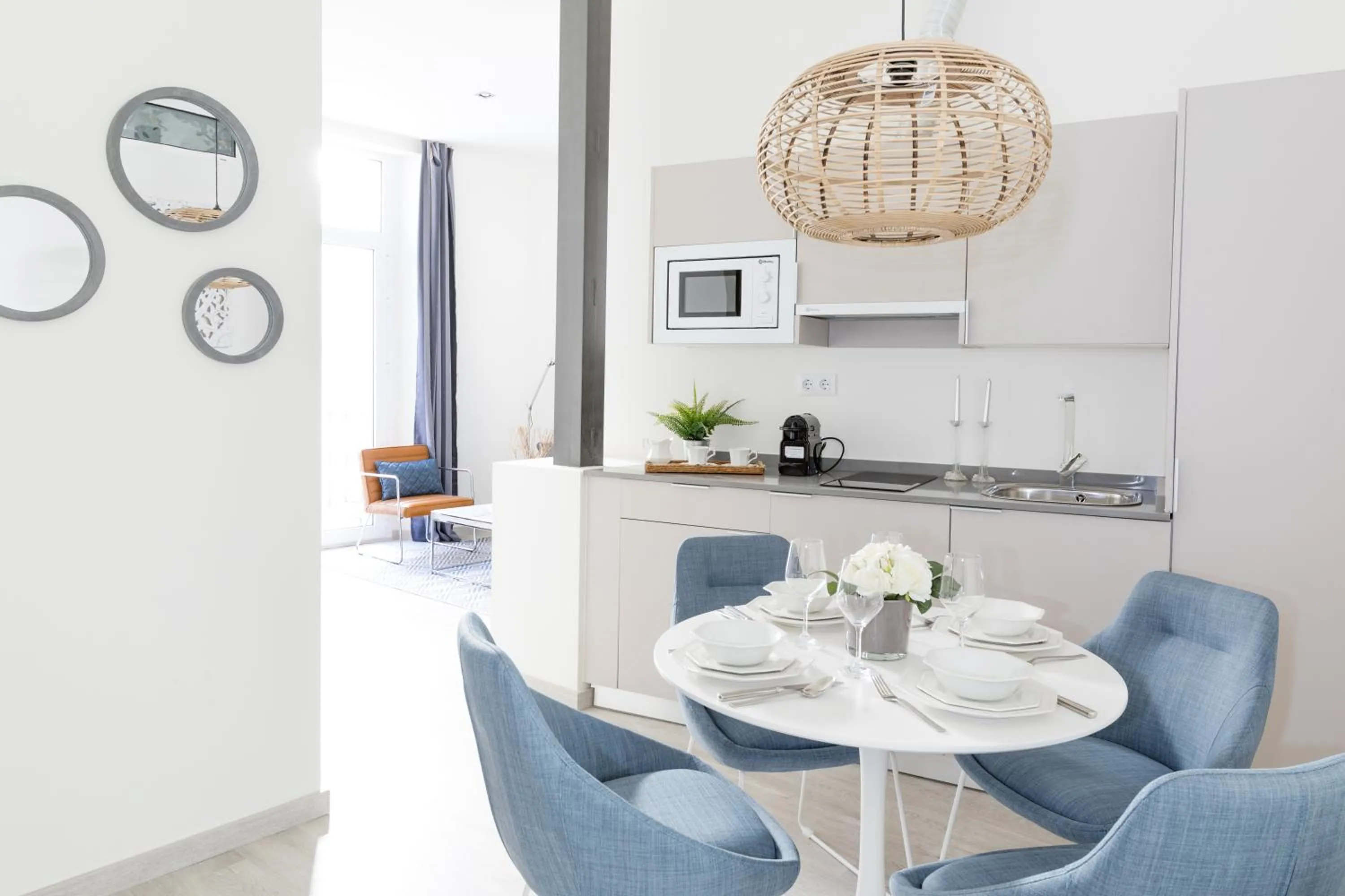 Kitchen or kitchenette in Apartamentos Soho Boutique Museo