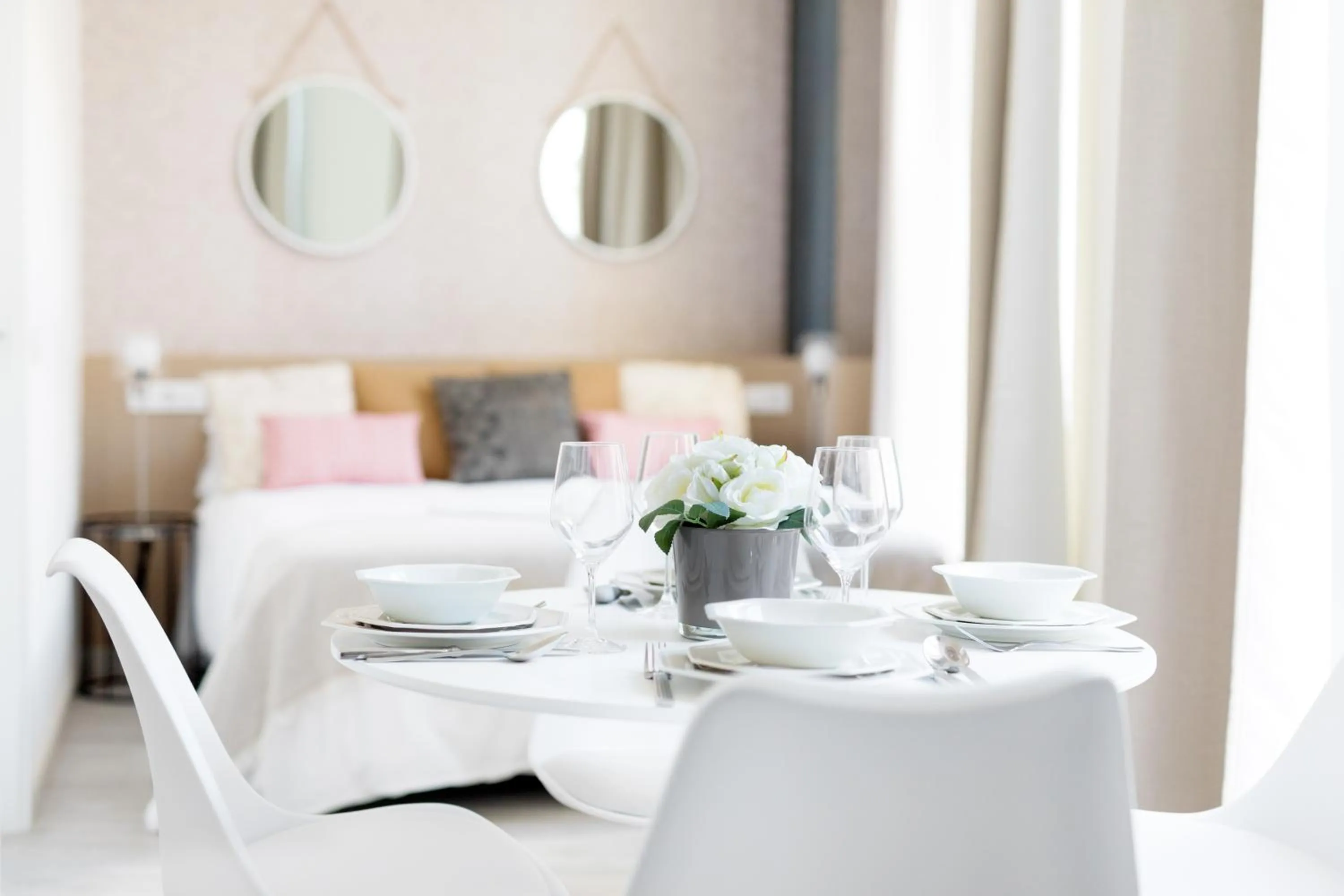 Decorative detail, Bed in Apartamentos Soho Boutique Museo