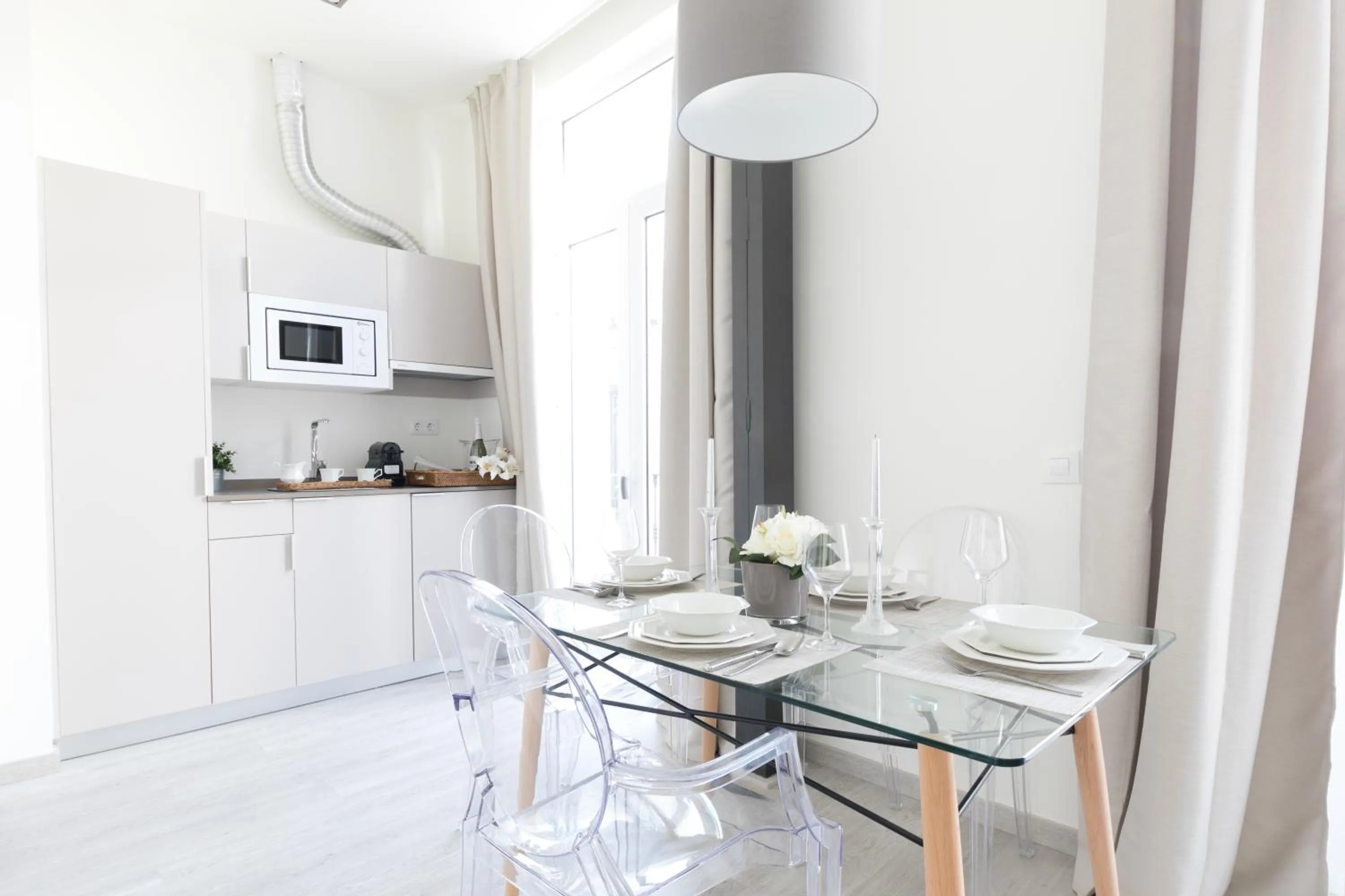 Kitchen or kitchenette in Apartamentos Soho Boutique Museo