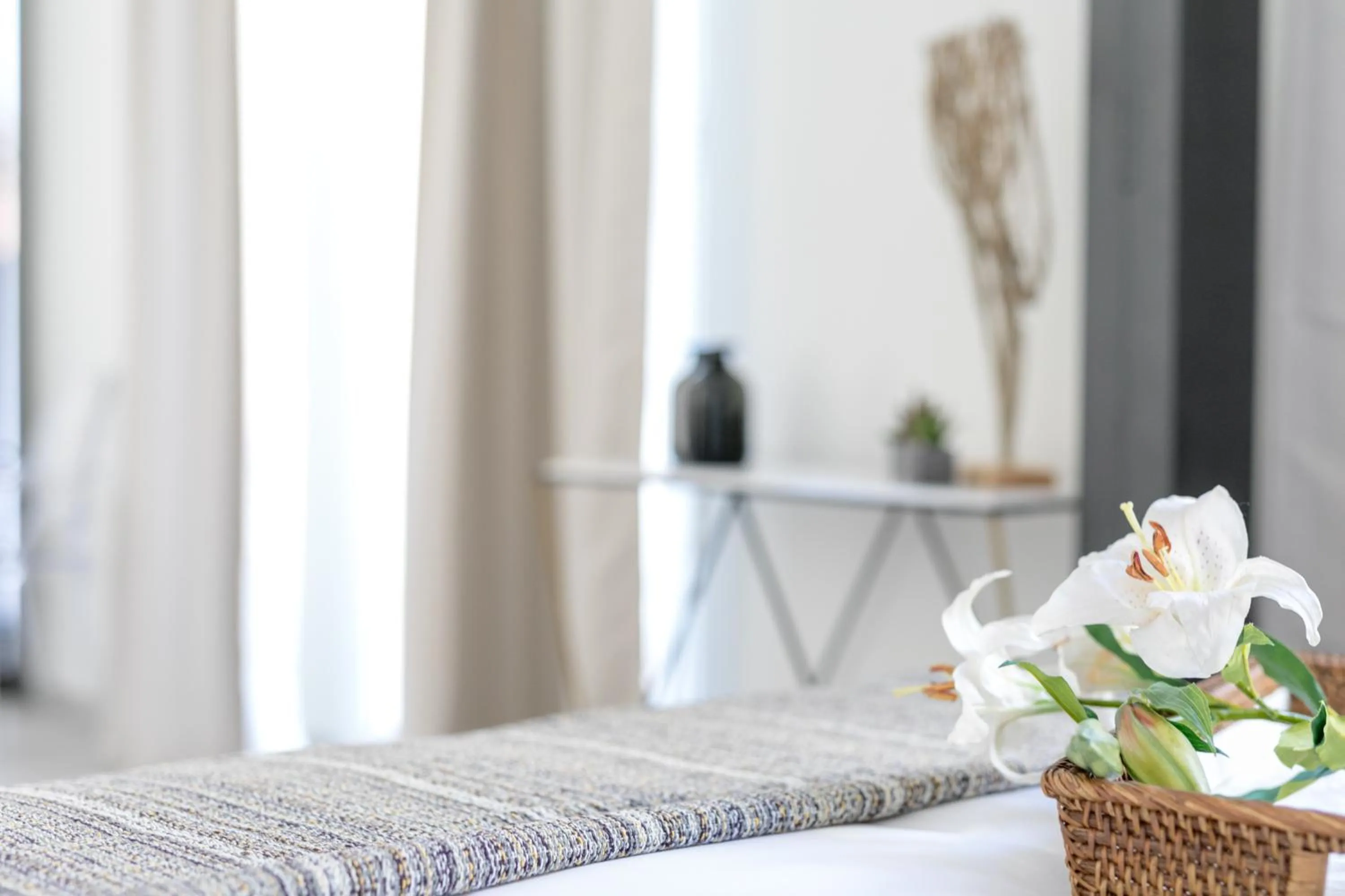 Decorative detail, Bed in Apartamentos Soho Boutique Museo