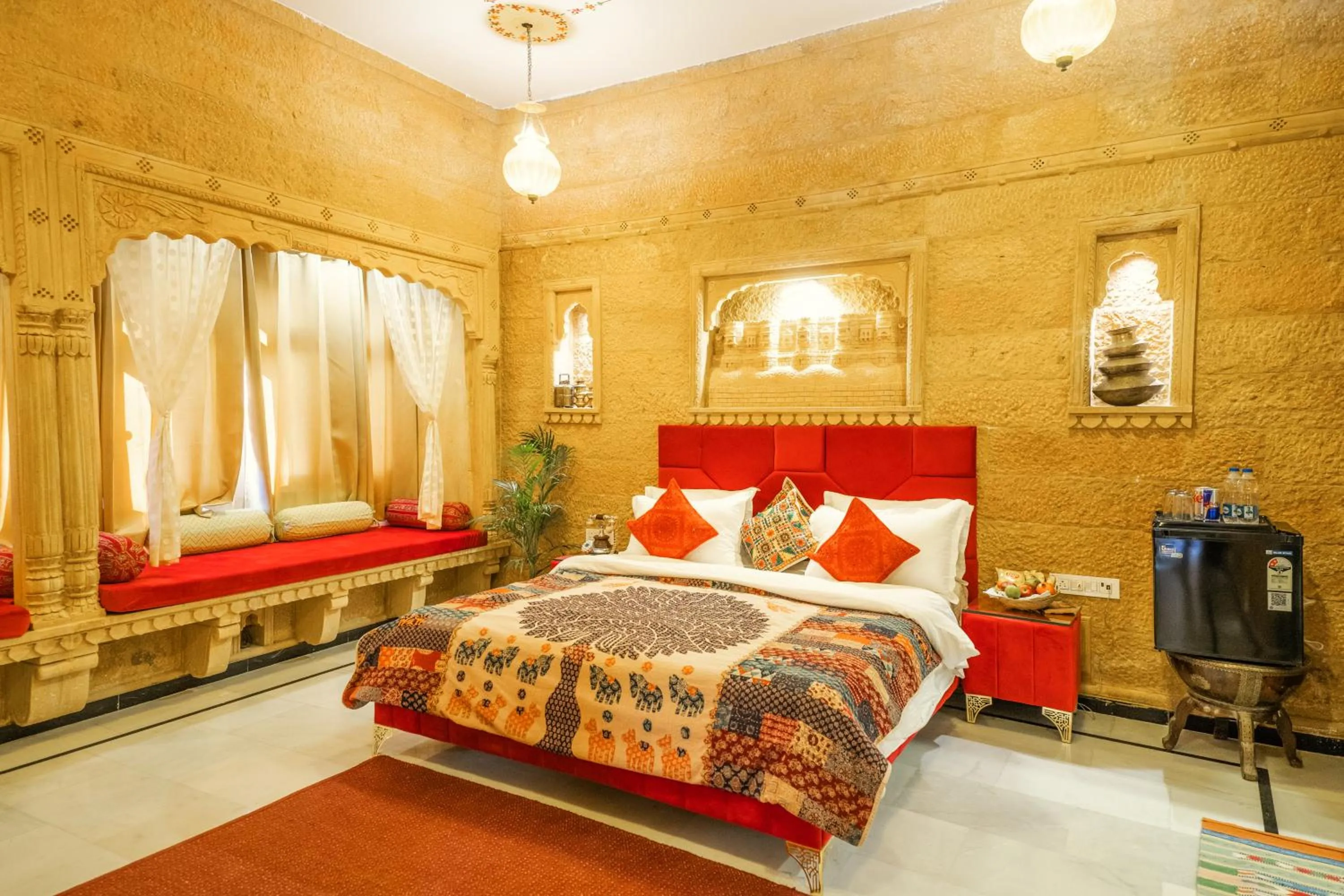 Bed in Garh Meera - A Sensational Boutique Hotel