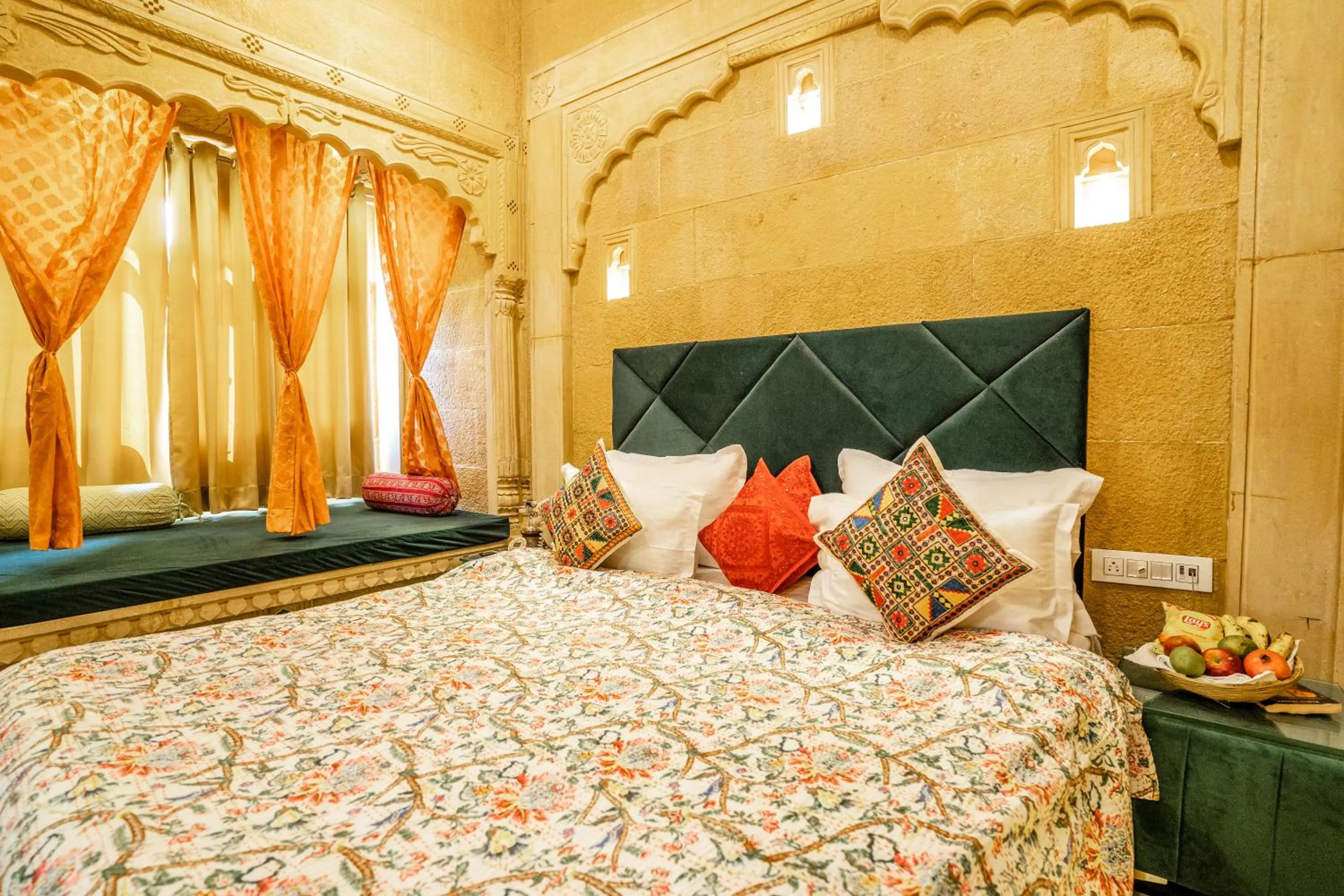 Bed in Garh Meera - A Sensational Boutique Hotel