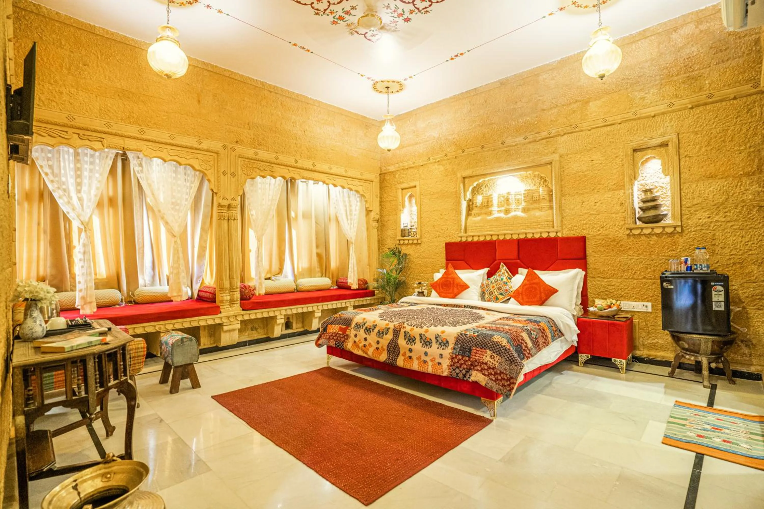Bed in Garh Meera - A Sensational Boutique Hotel