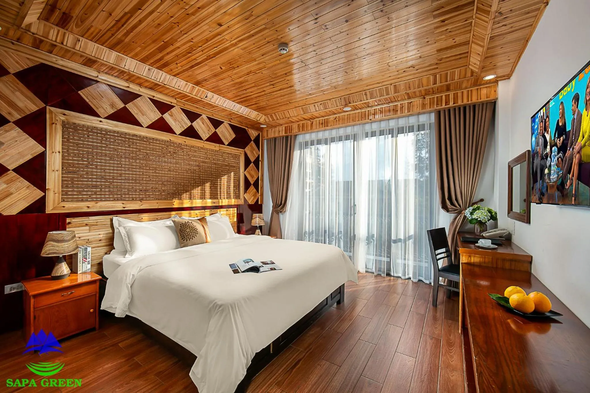 Bed in Sapa Green Hotel