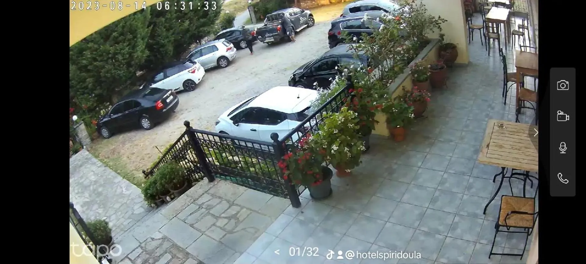 Parking in Hotel Spiridoula