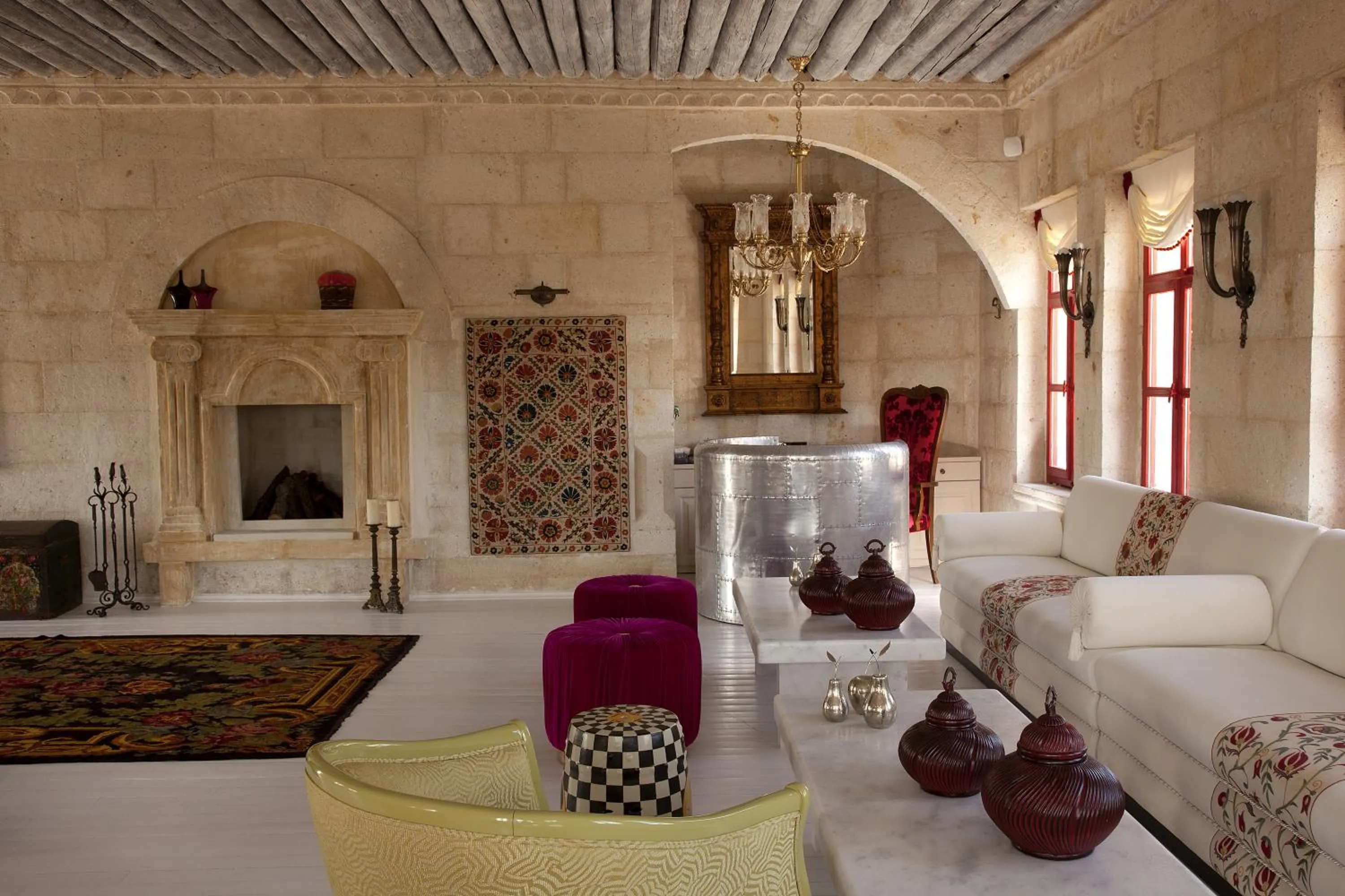 Lobby or reception, Bed in Hezen Cave Hotel
