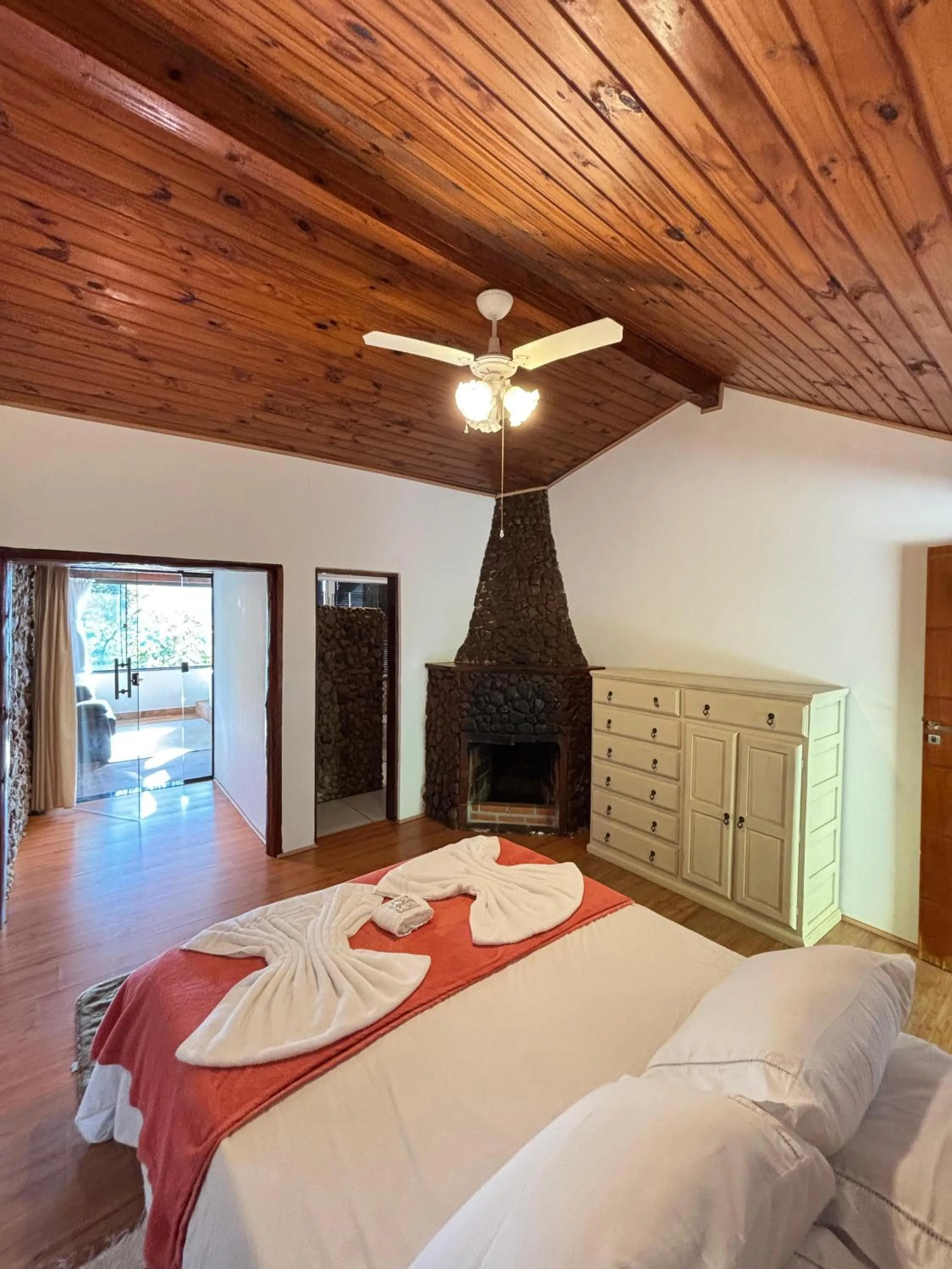 Bed in Pousada e Spa Vrindávana