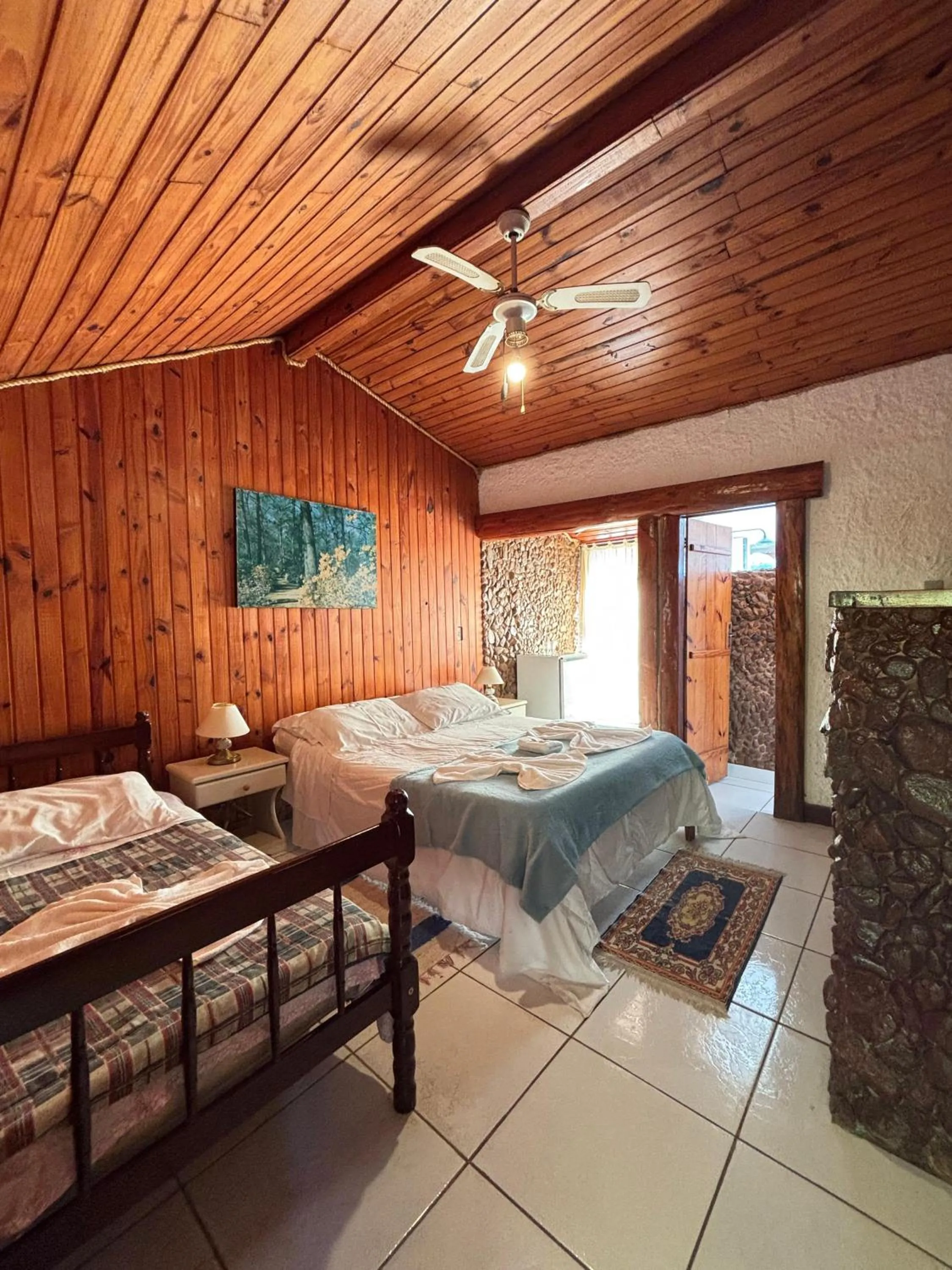 Bed in Pousada e Spa Vrindávana