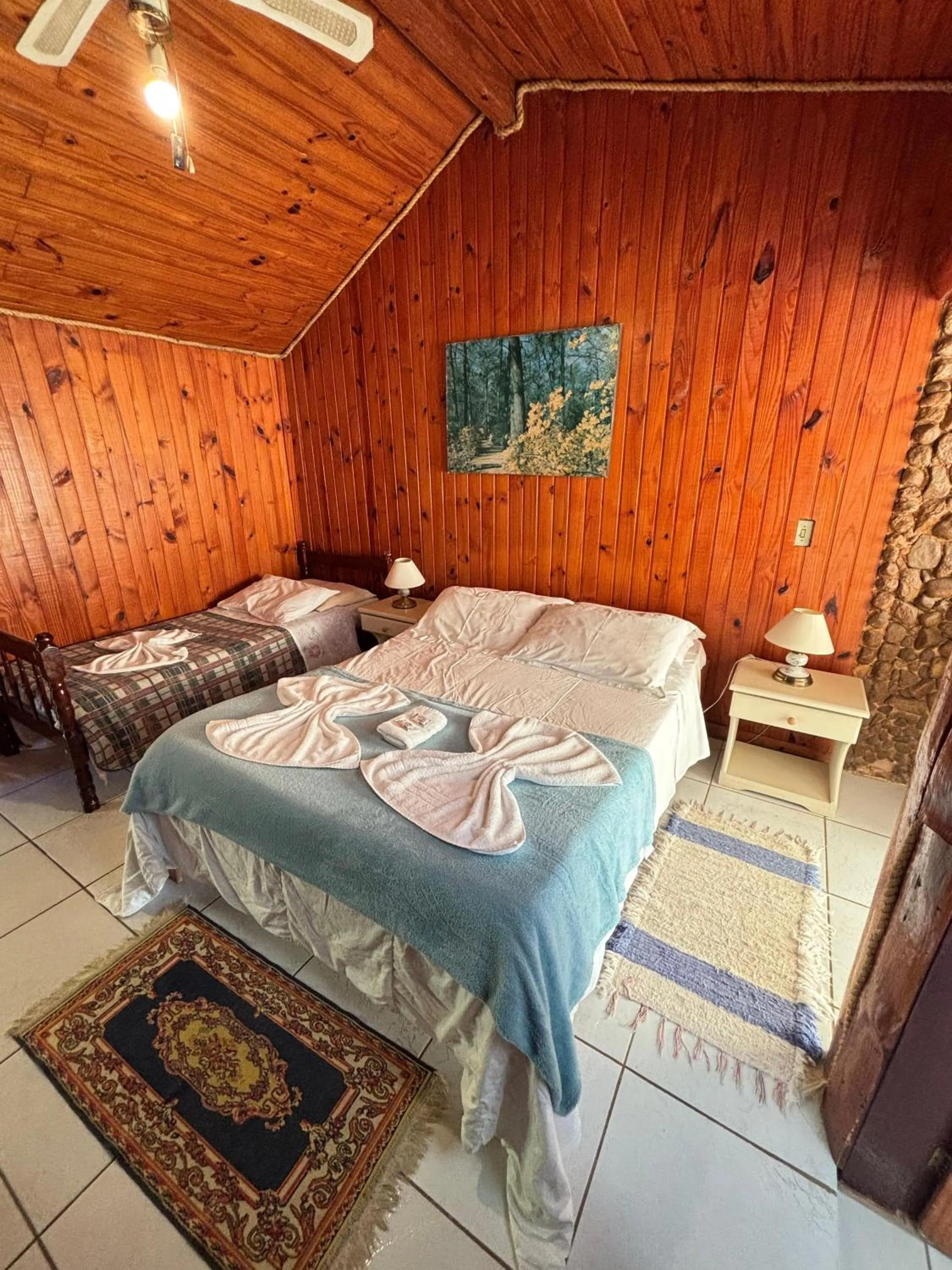 Bed in Pousada e Spa Vrindávana
