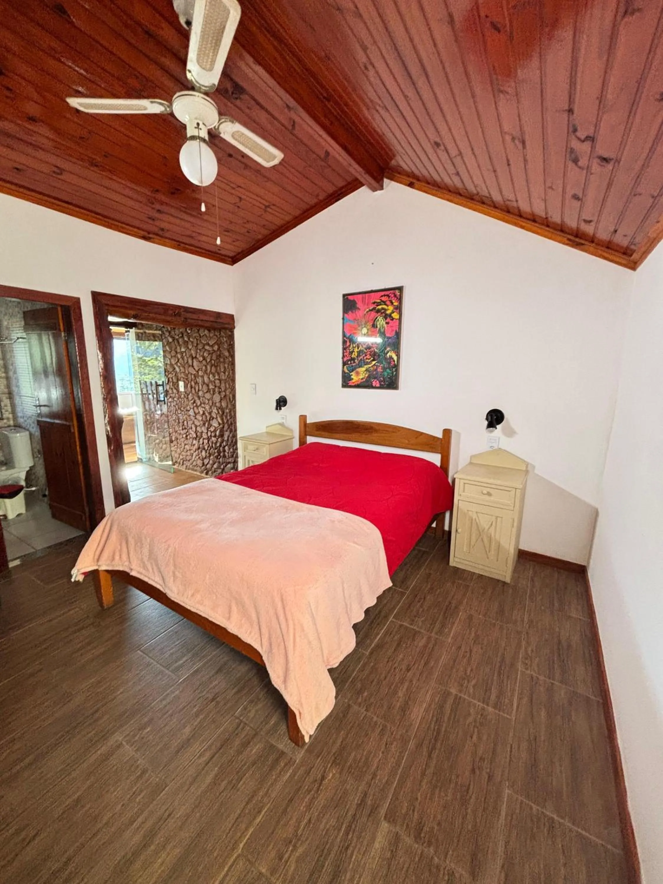 Bed in Pousada e Spa Vrindávana