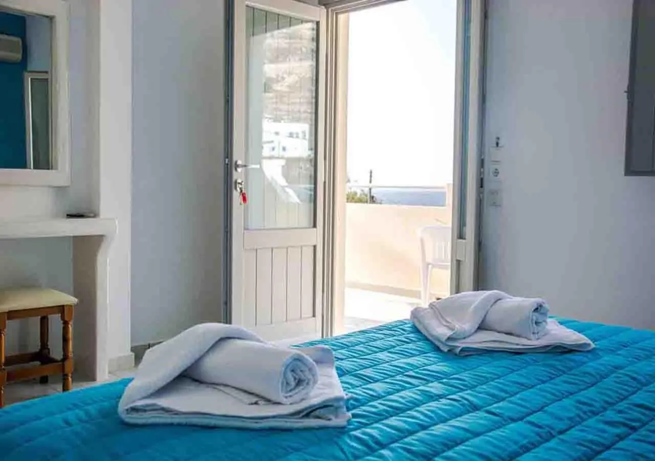 Balcony/Terrace, Bed in Sail Inn Studios & Apartments